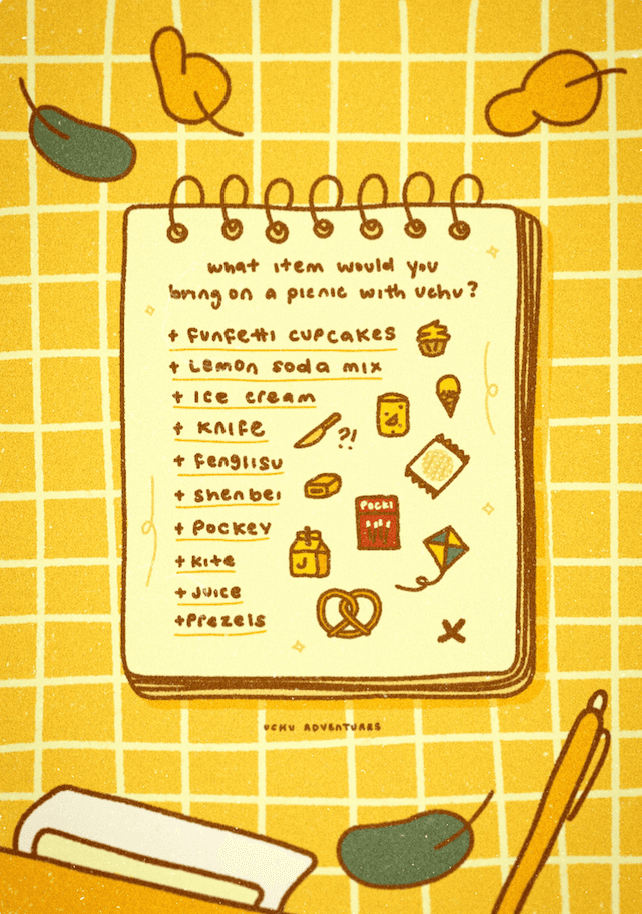 うちゅうのピクニック(uchu no pikuniku) Desk Mat - INSTOCK image 12