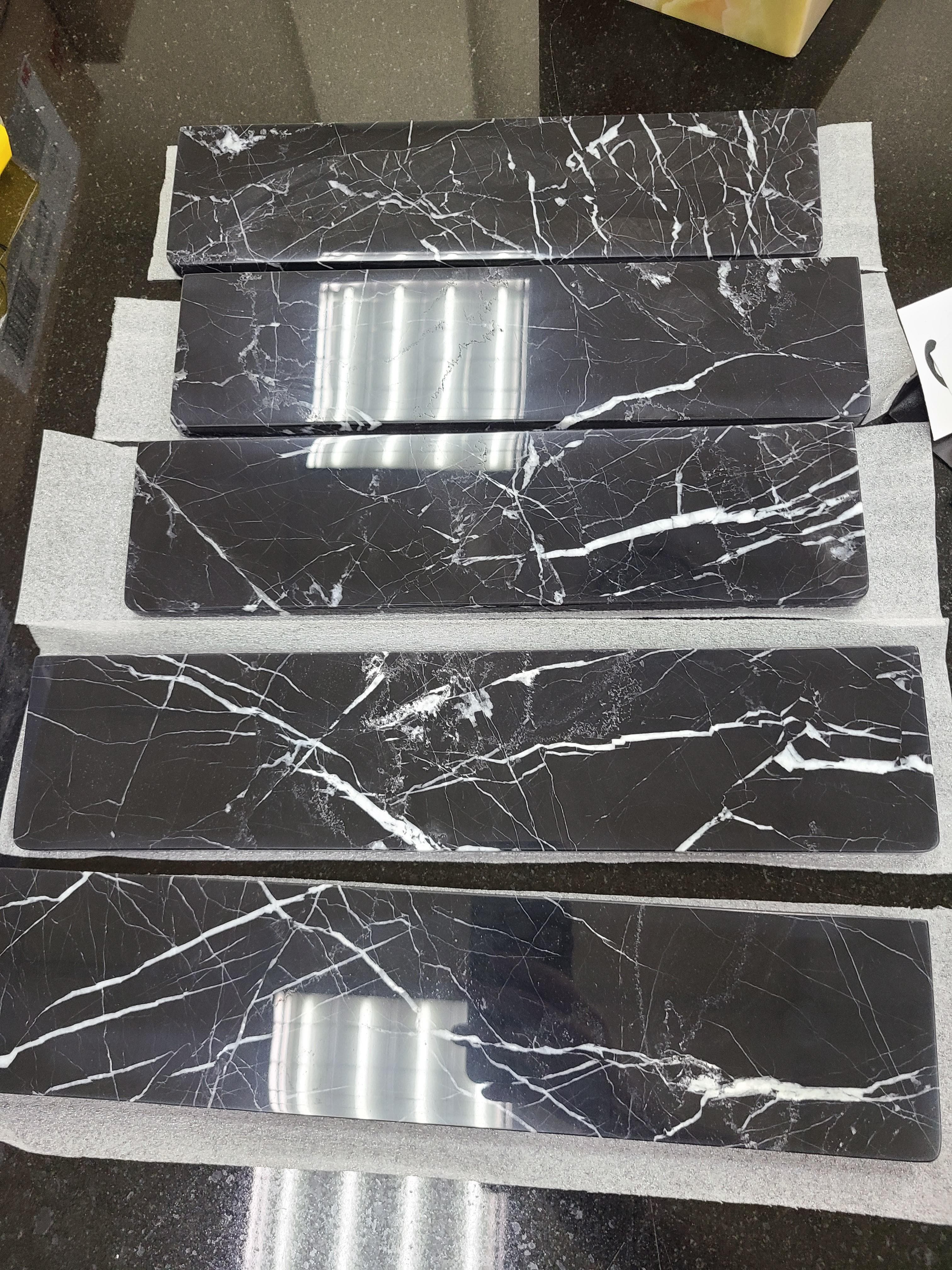 Black Nero Marble wrist rest image 2