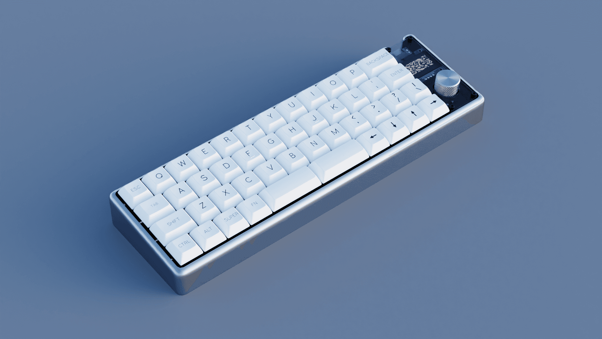 Mochi40: A Burger Mounted 40% with a Knob, OLED, and optional Bluetooth image 8