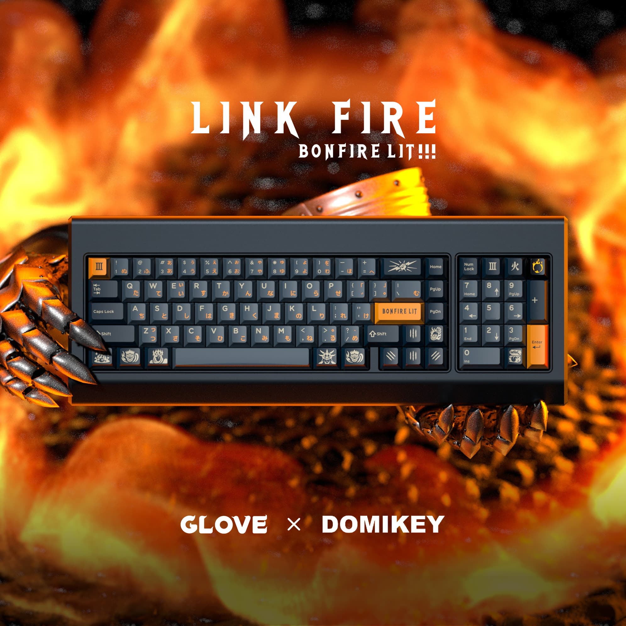 DOMIKEY X GLOVE LINK FIER KEYCAPS image 26