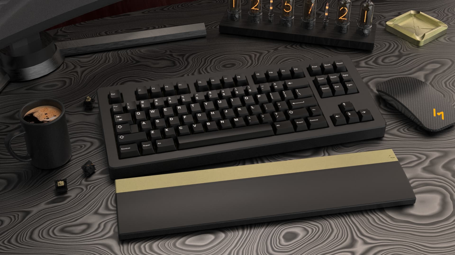 Goju.works Aluminum/Brass Wrist Rest