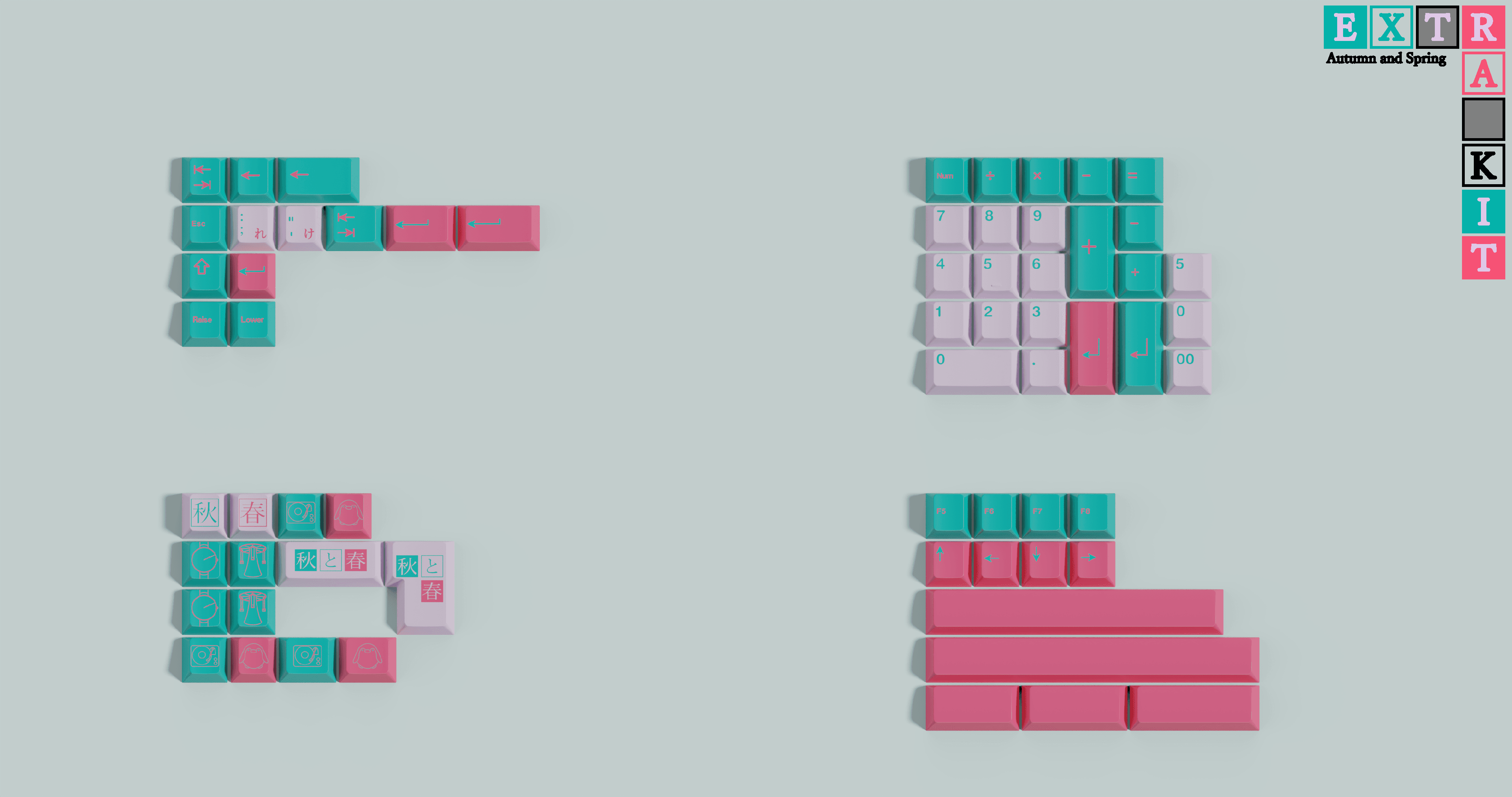 Keyreactive Autumn and Spring | Cherry dye sub pbt set | Edit 1 image 4