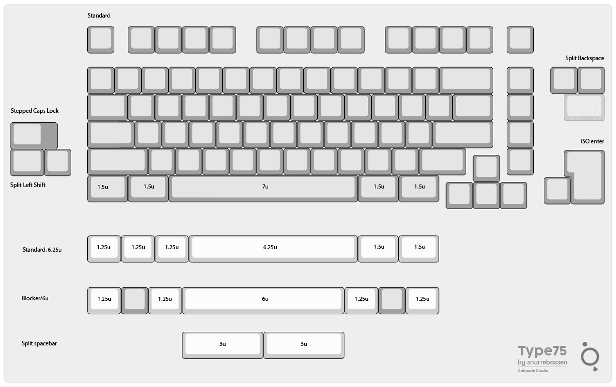 Type75 - 75% retro style mechanical keyboard (On ice for now) image 5