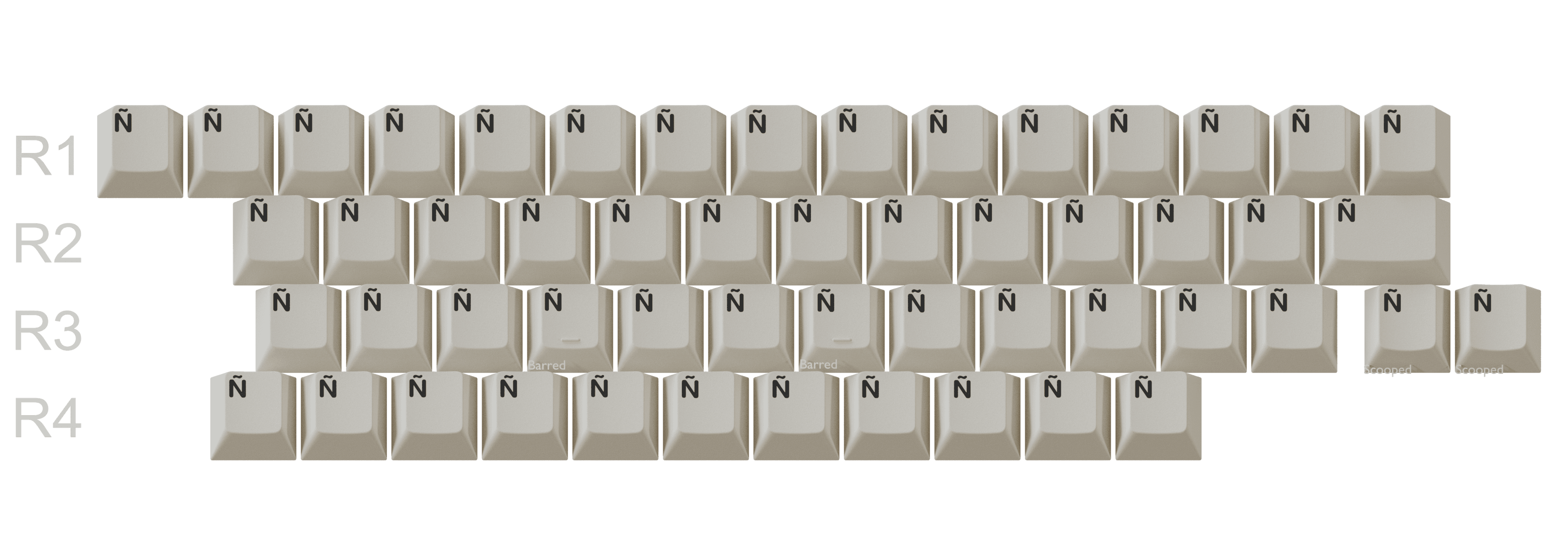 GMK WoB and Beige Ñ Addon Kit | New Renders image 2