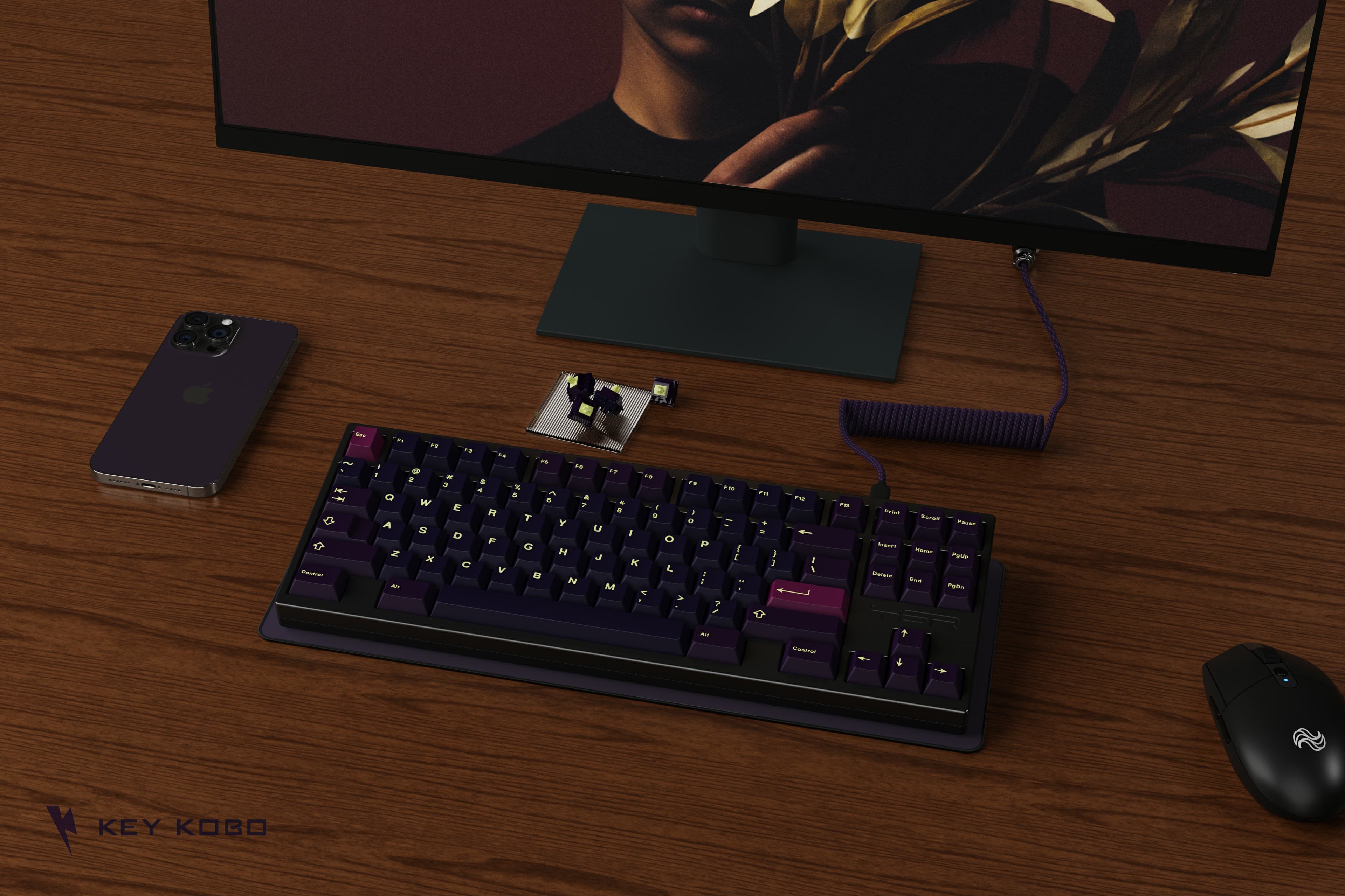 【IC】Key Kobo-Helleborus |Christmas Roses blooming in the dark night image 2