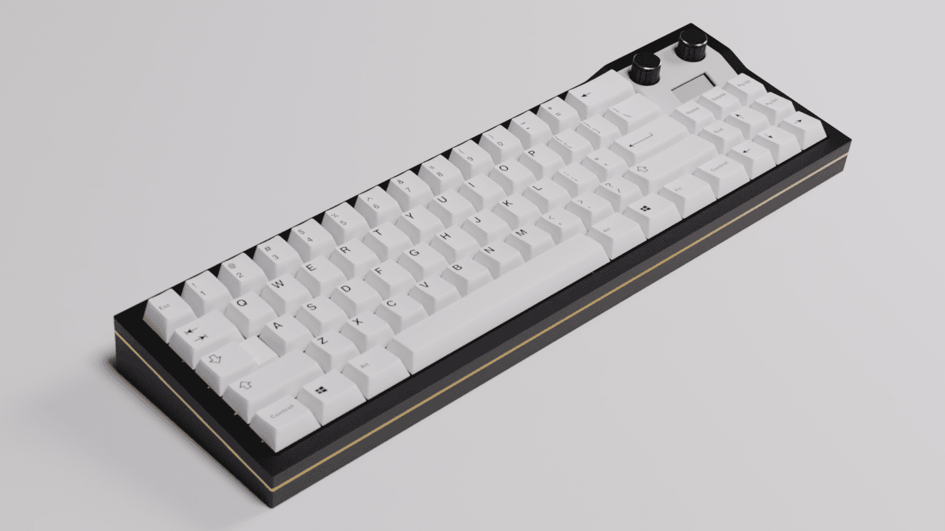 Beezenbach70 - Compact F-Rowless 60-70% w/ Rotary Encoders and OLED display