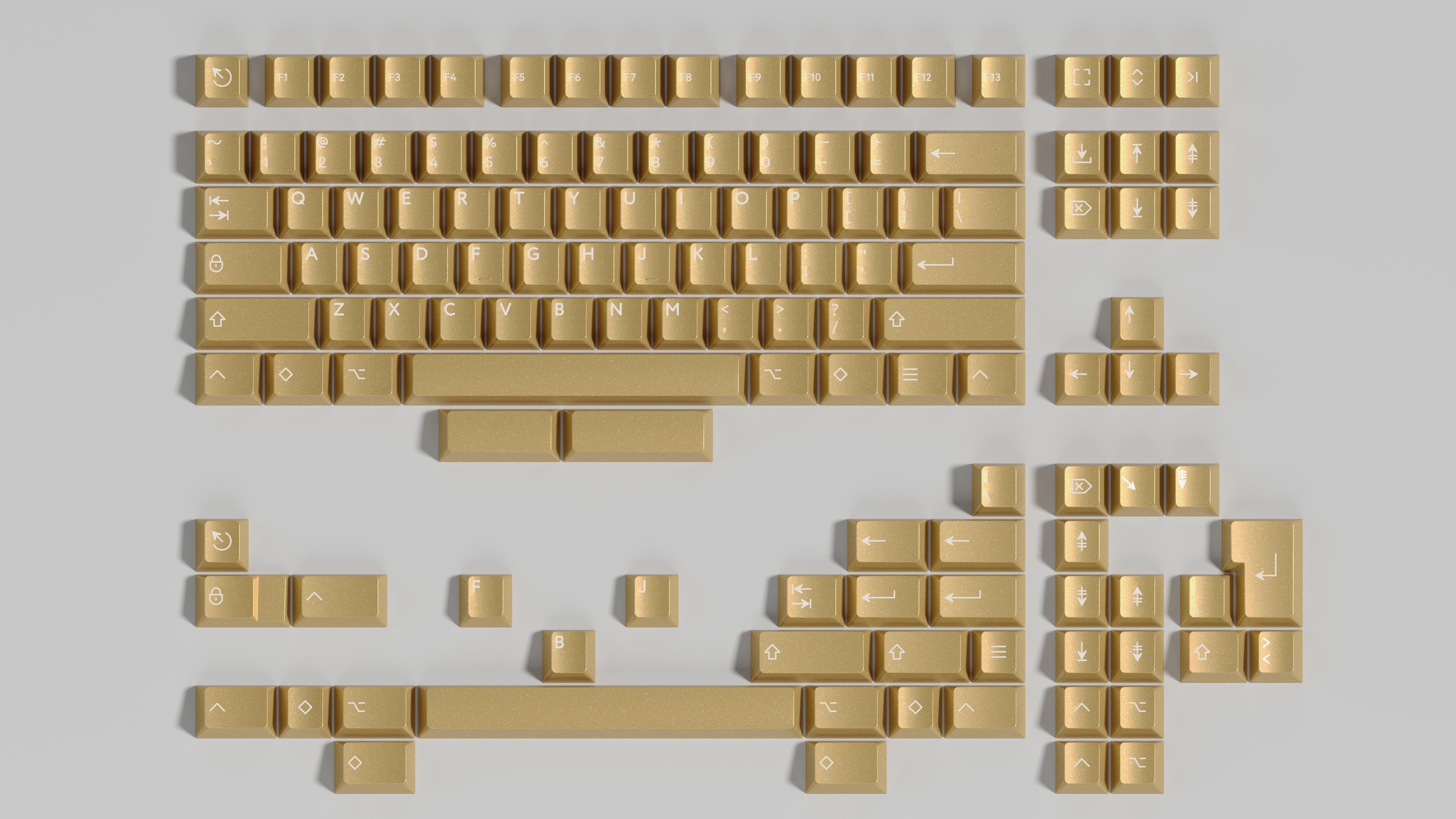 PBTFans Golden Age | Sparkly Metallic Gold 2Shot ABS image 2