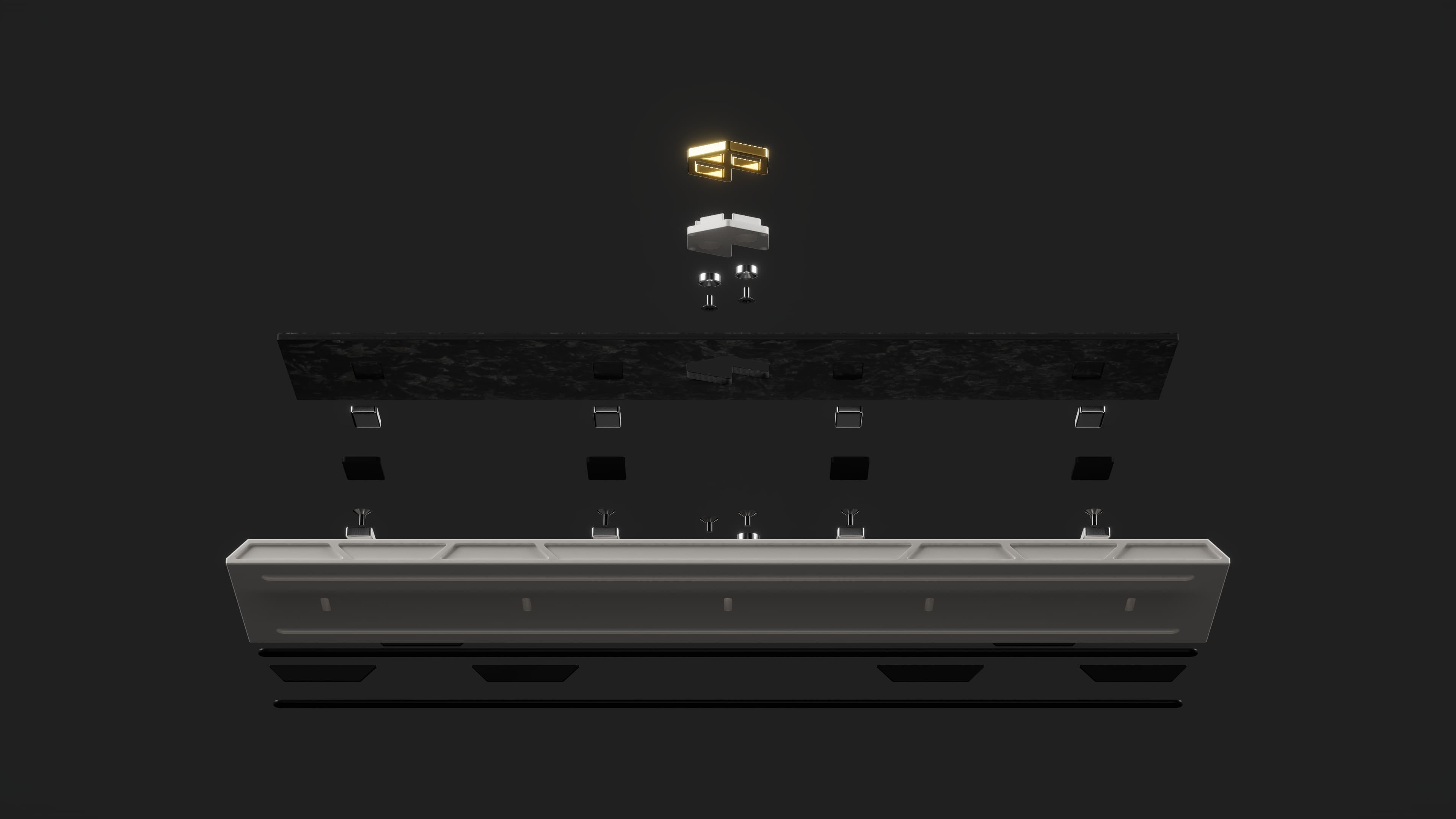 AeroBoard70 & Wrist Rest with new colors of Powder coat image 55