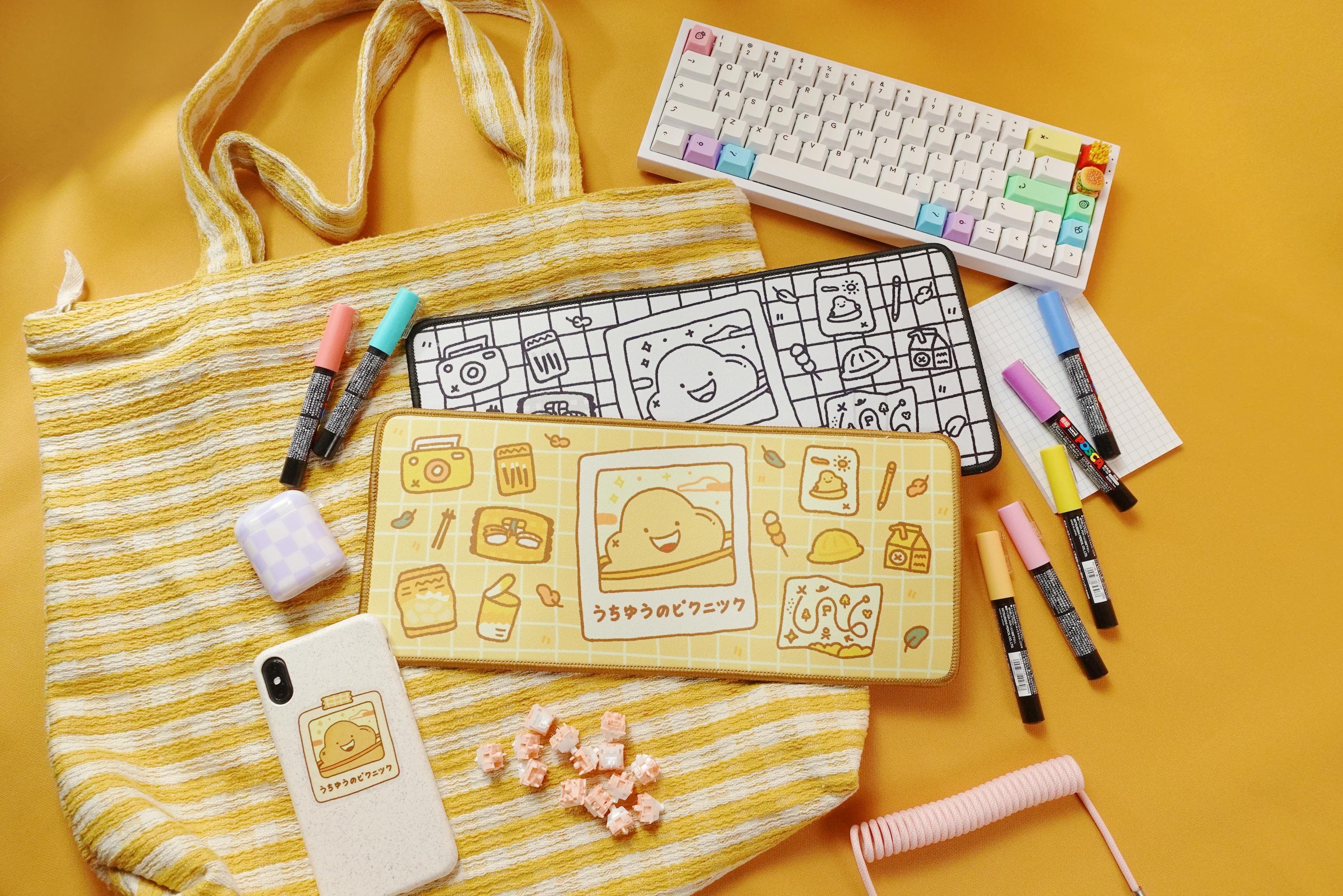 うちゅうのピクニック(uchu no pikuniku) Desk Mat - INSTOCK image 48