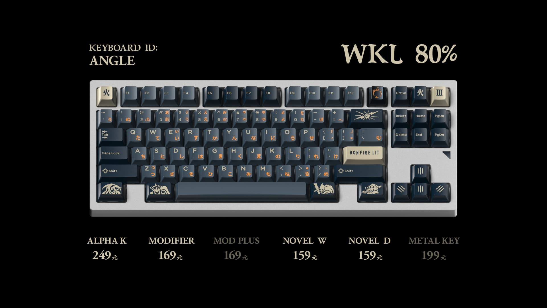 DOMIKEY X GLOVE LINK FIER KEYCAPS image 17