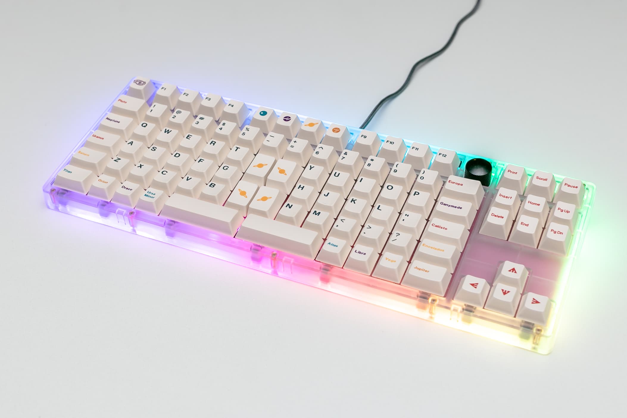 Kousa TKL - An ortho TKL (h88c form) pcb using ergodox keycaps image 4