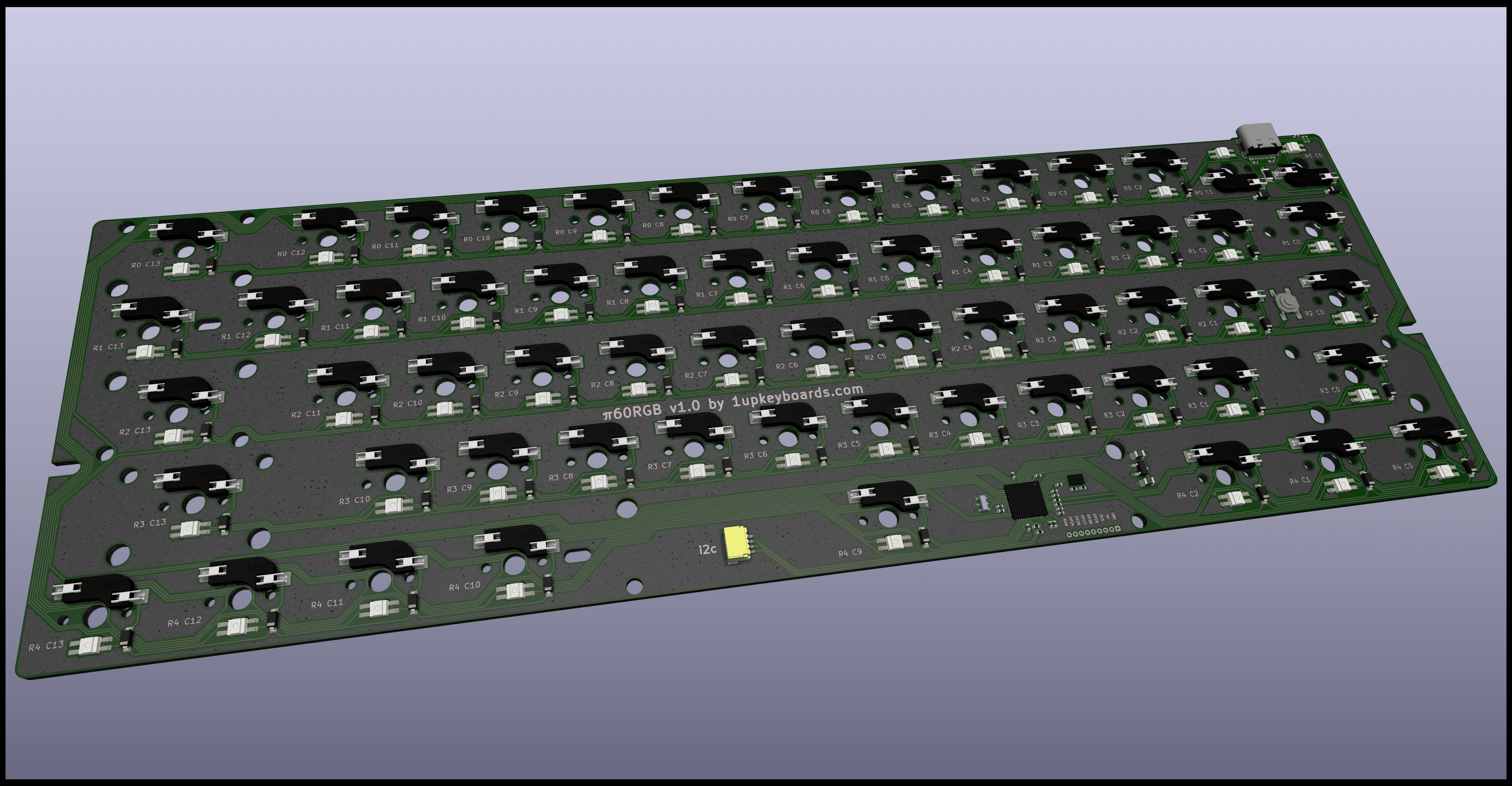 𝝅60 - a RP2040 powered 60% PCB image 6