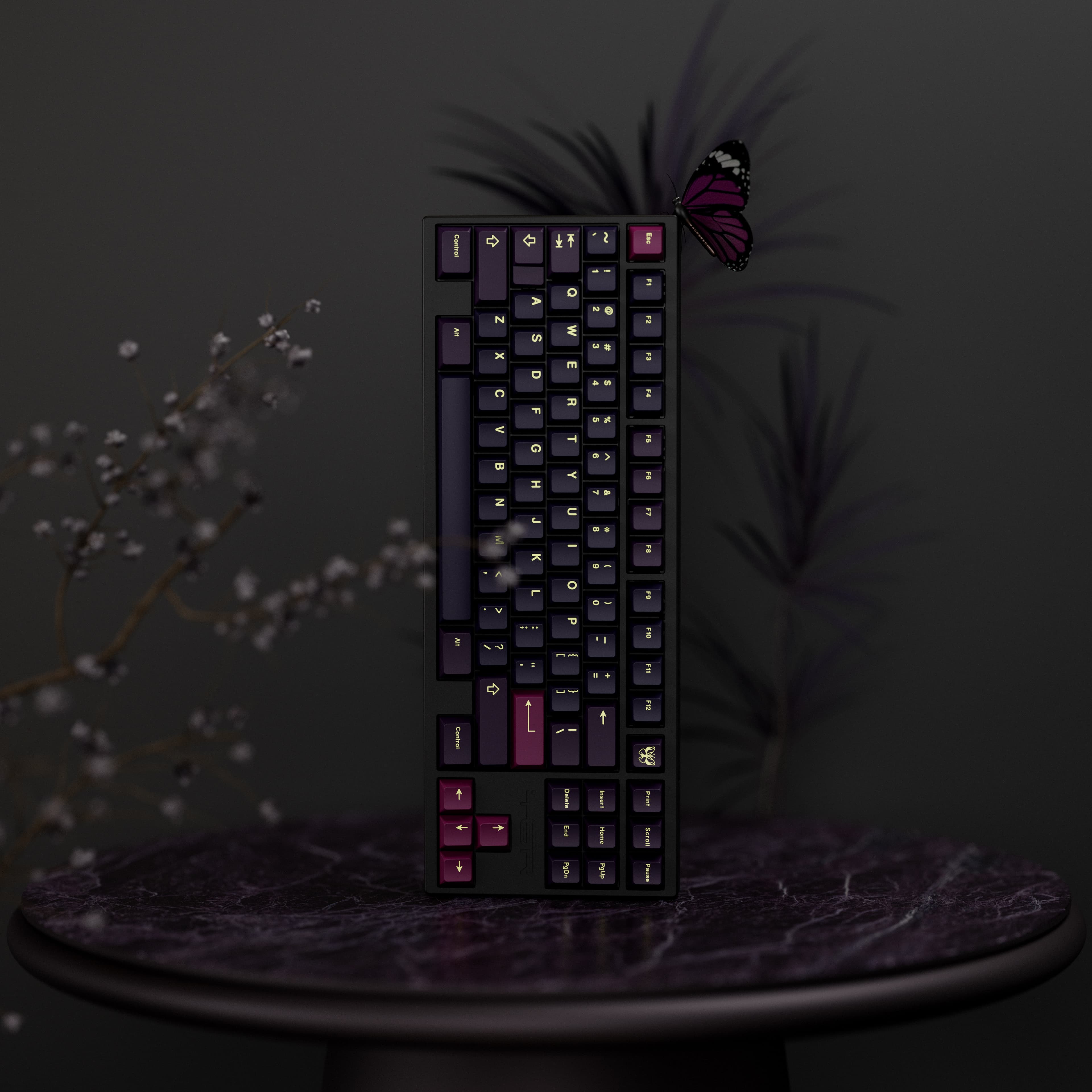 【IC】Key Kobo-Helleborus |Christmas Roses blooming in the dark night