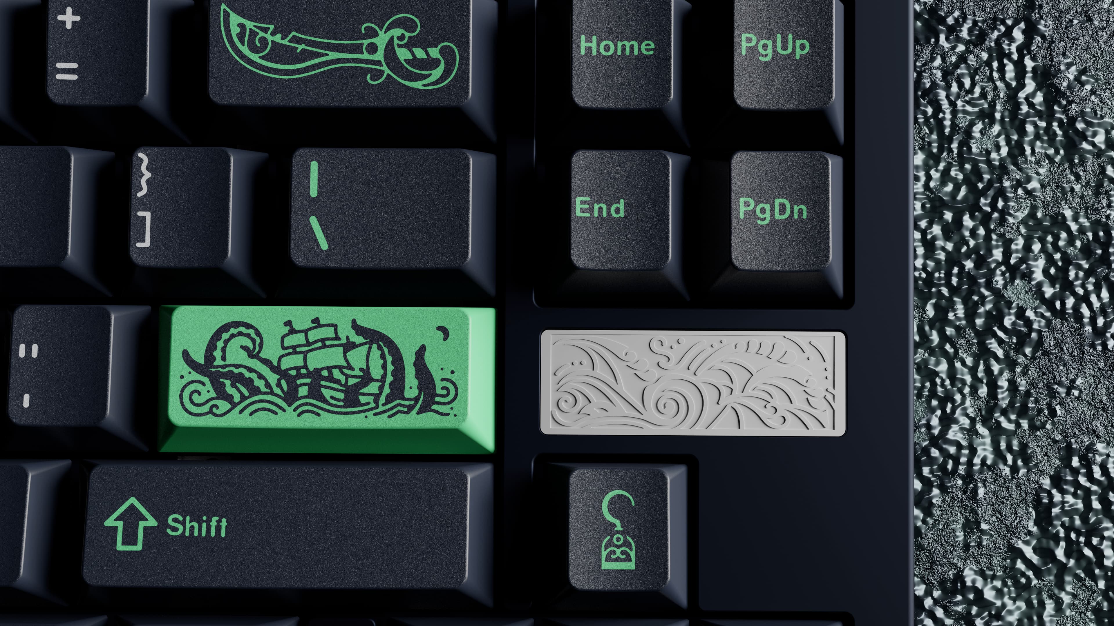 Ikki68 Aurora V2-3D Badge|Alu-PC-Stitched Plate|Tri-mode PCB|Aurora Pad image 13