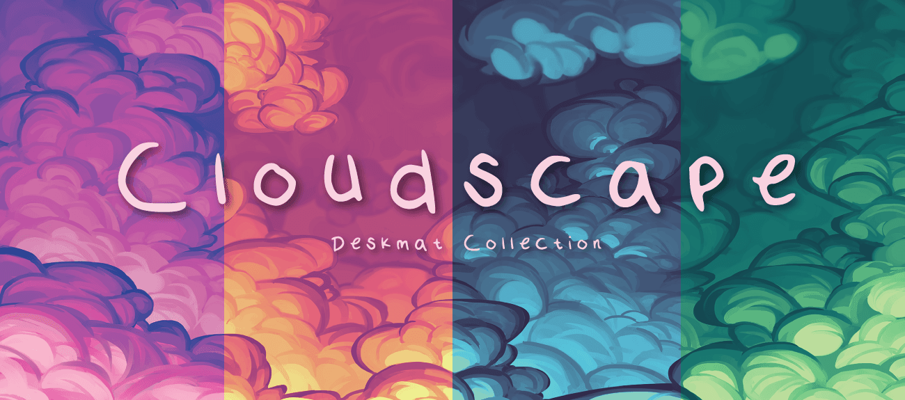 Cloudscape Deskmats - 5 different colors (GB LIVE)