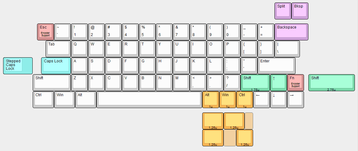 Krado66 - A "Destaggered" 65% Ortholinear Keyboard image 2
