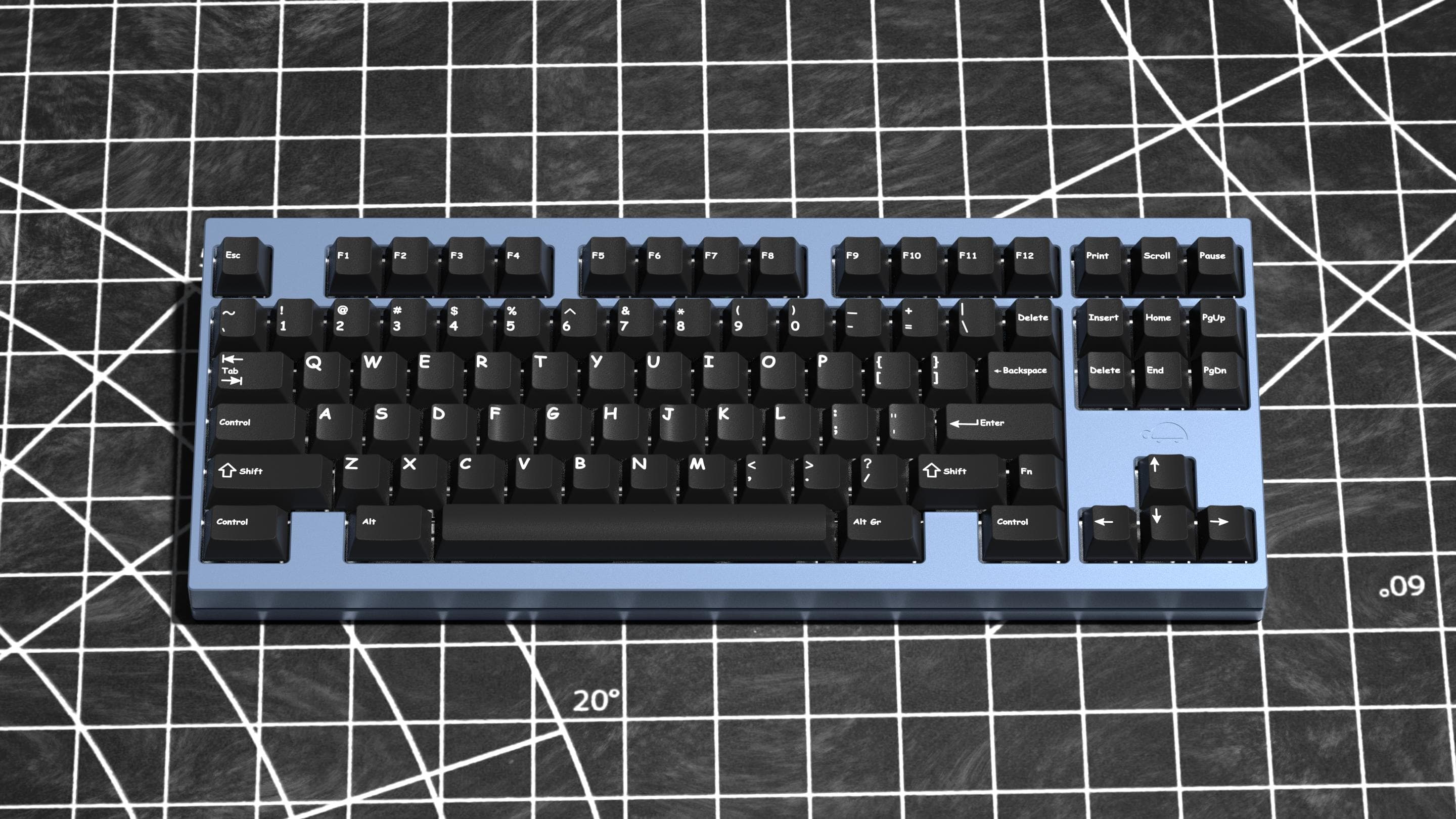 Geekark Comic Sans MS Beige/White on Black image 4