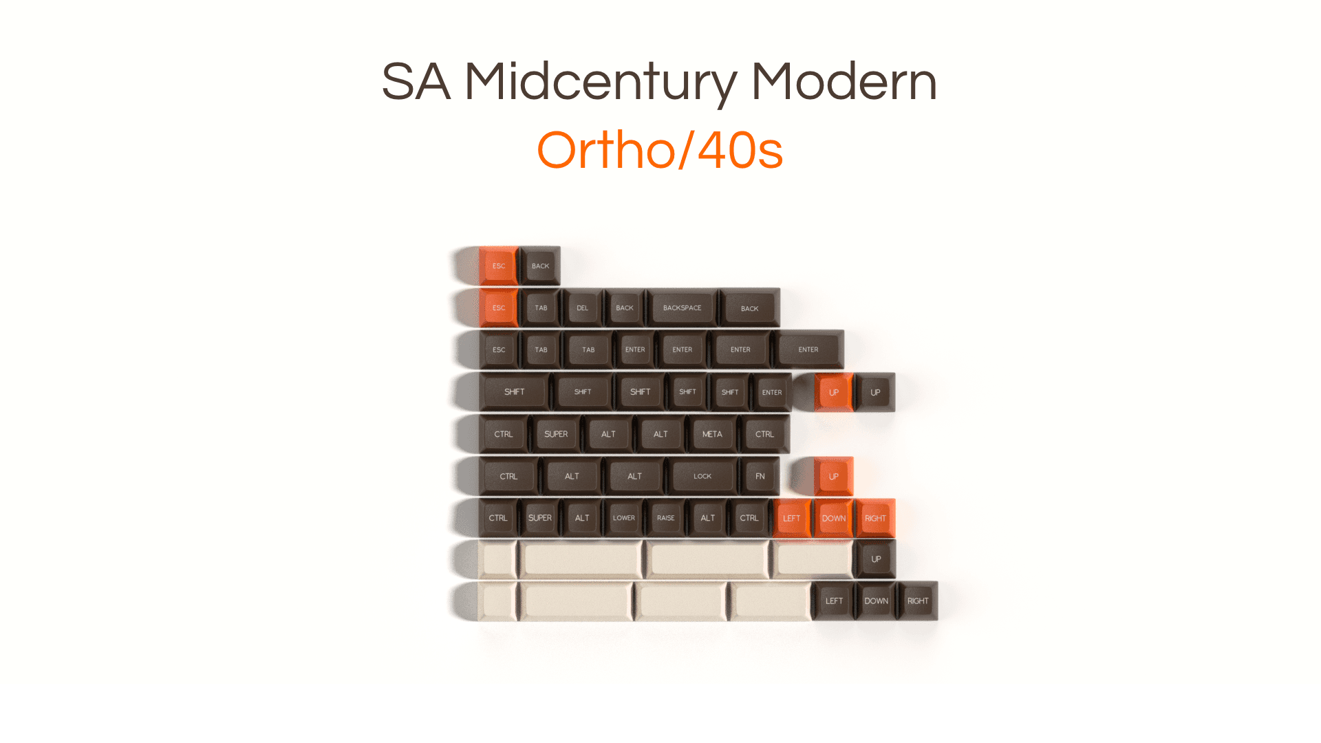 SA Midcentury Modern - *Mats added* Retro beige/brown set image 13