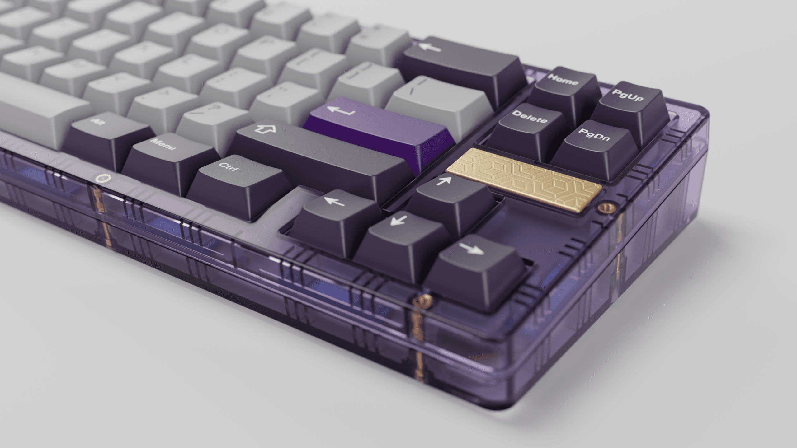 Ikki68 Aurora V2-3D Badge|Alu-PC-Stitched Plate|Tri-mode PCB|Aurora Pad image 2