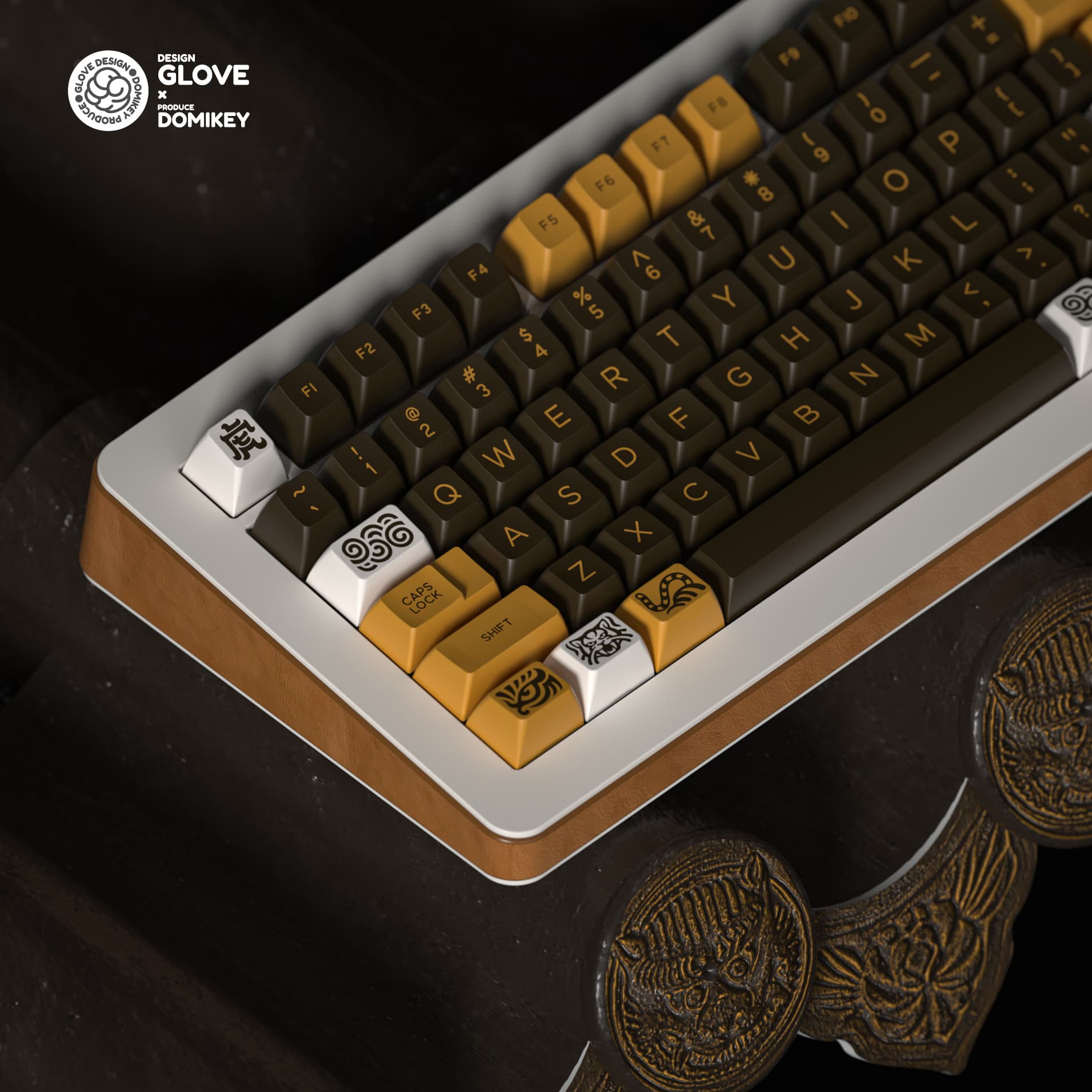 DOMIKEY X GLOVE TIGER SA PROFILE ABS DOUBLESHOT KEYCAPS image 17