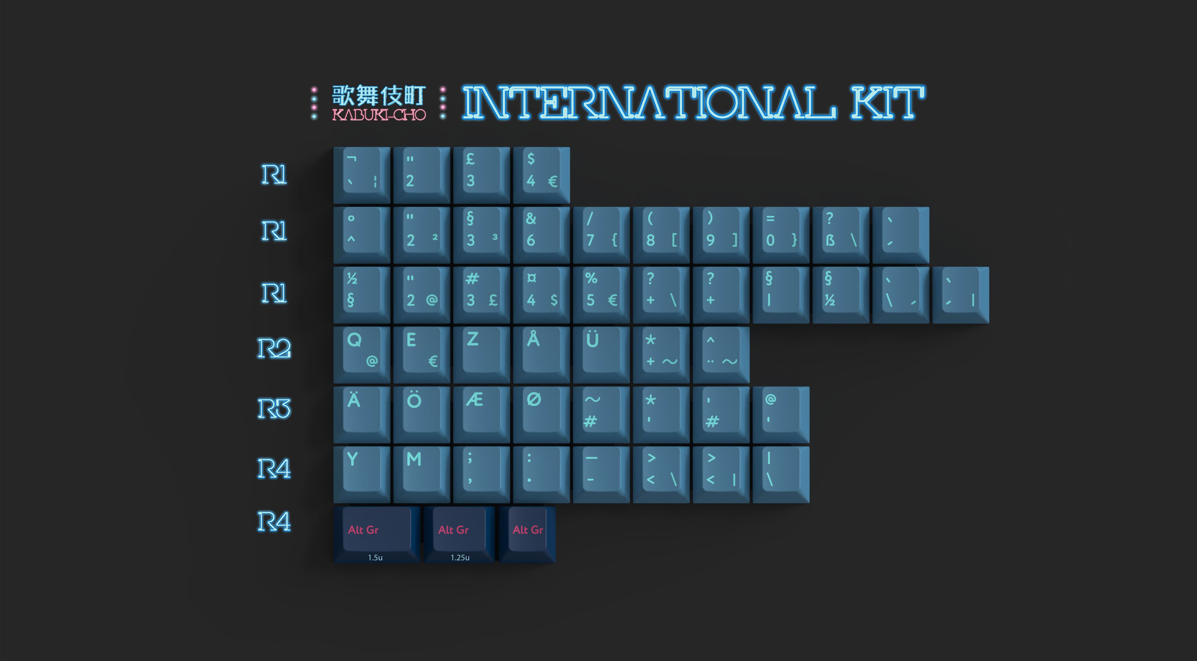 PBTFANS™KABUKI-CHO 歌舞伎町 keycaps image 12