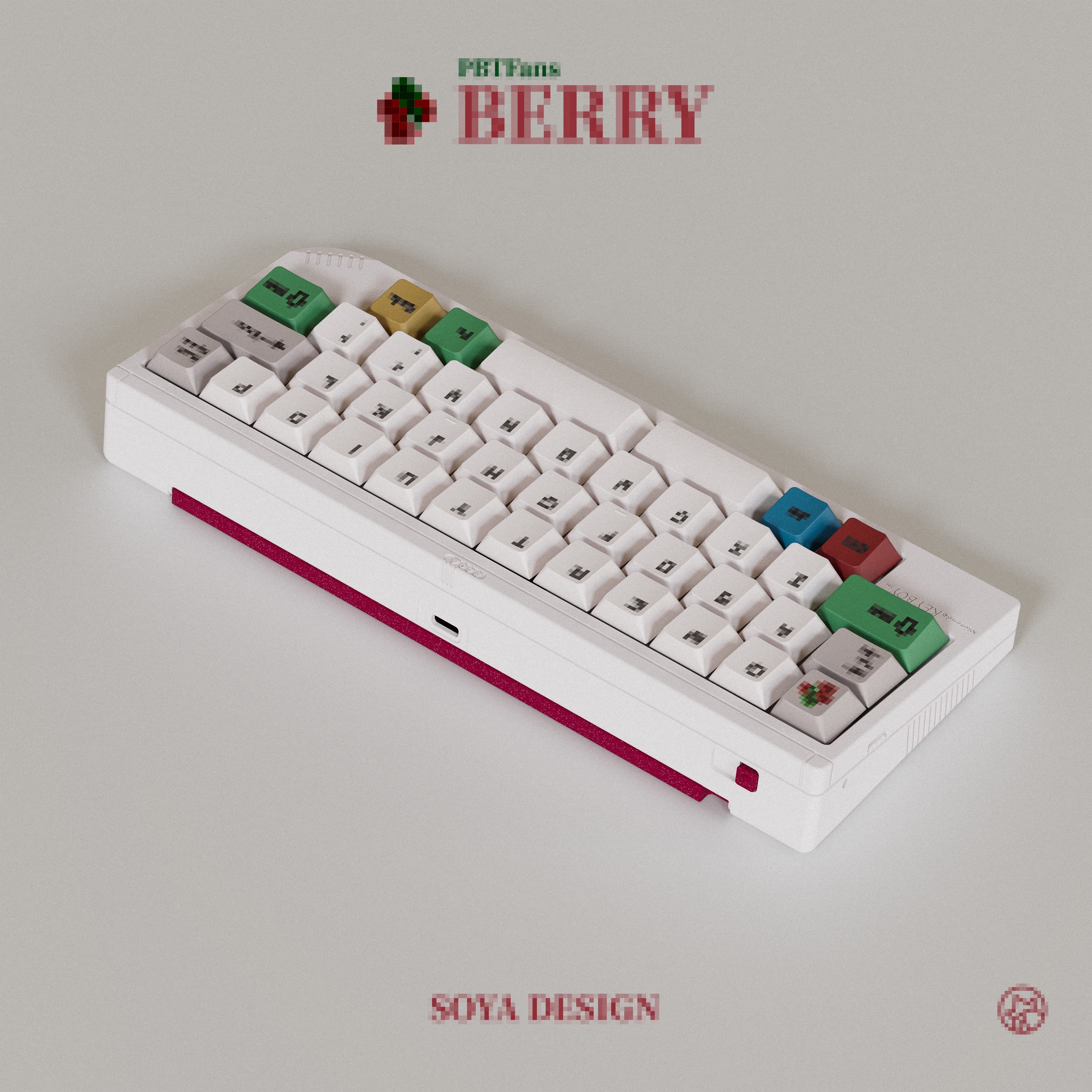PBTFans Berry -Beige- Keycaps image 9
