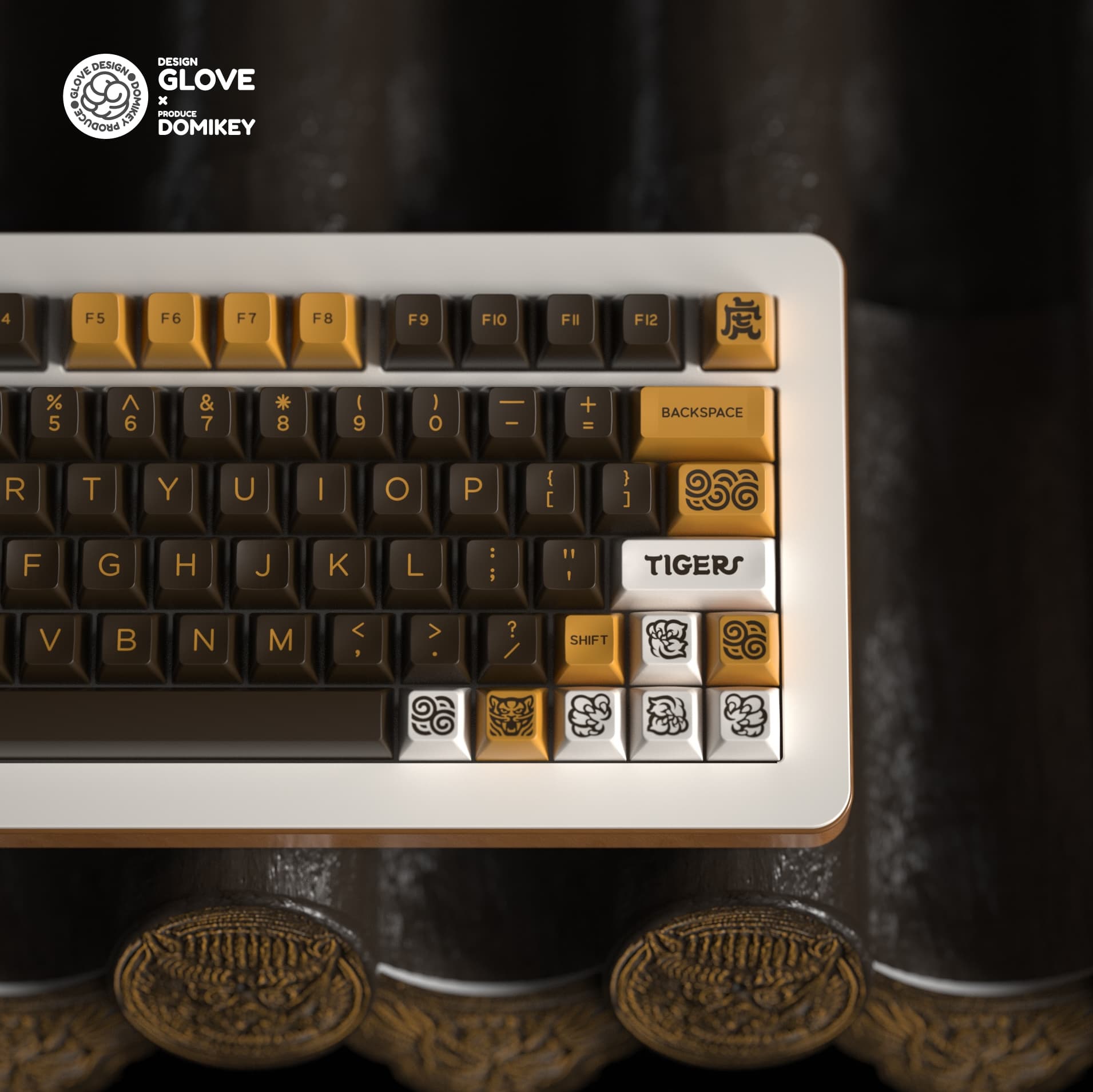 DOMIKEY X GLOVE TIGER SA PROFILE ABS DOUBLESHOT KEYCAPS image 18