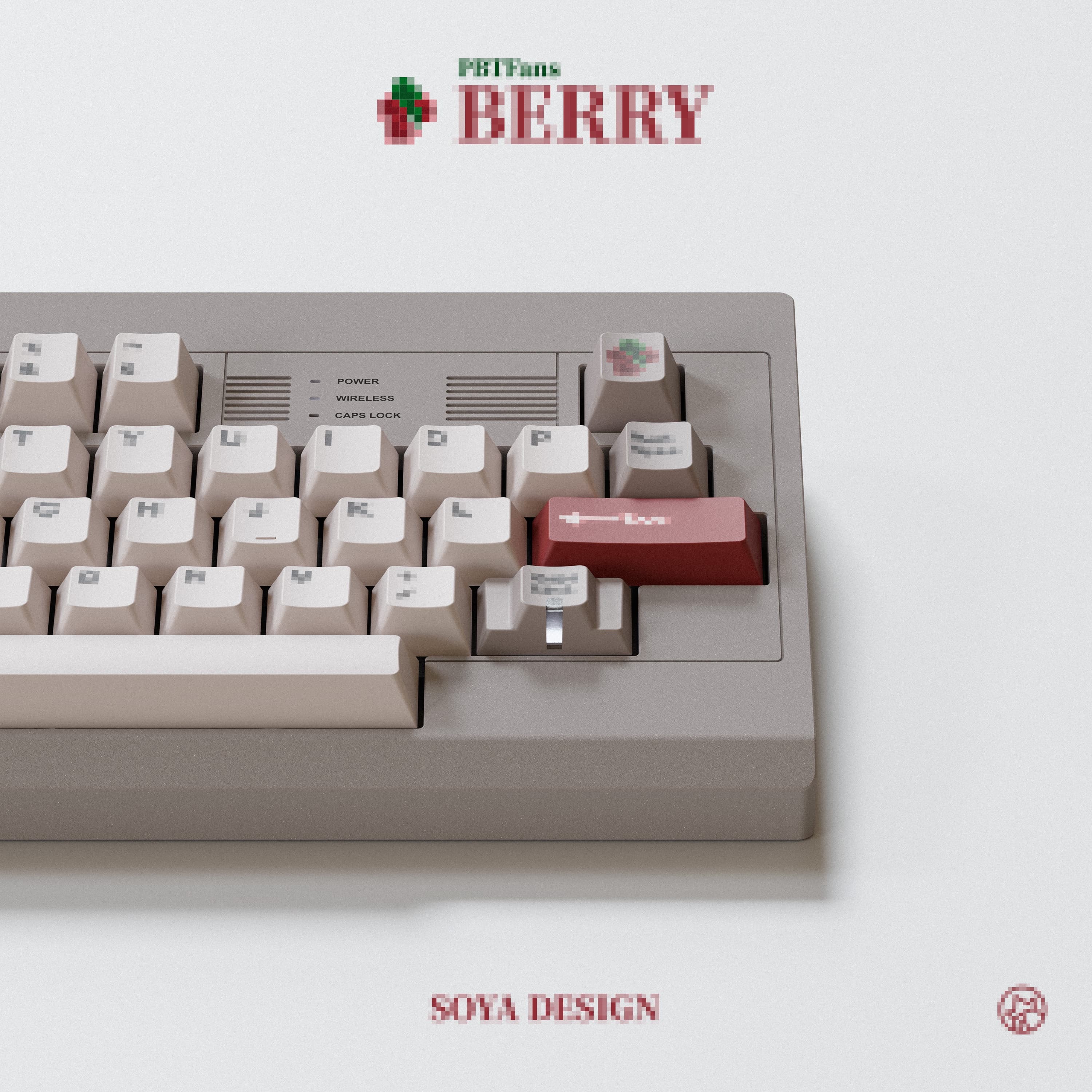 PBTFans Berry -Beige- Keycaps image 6