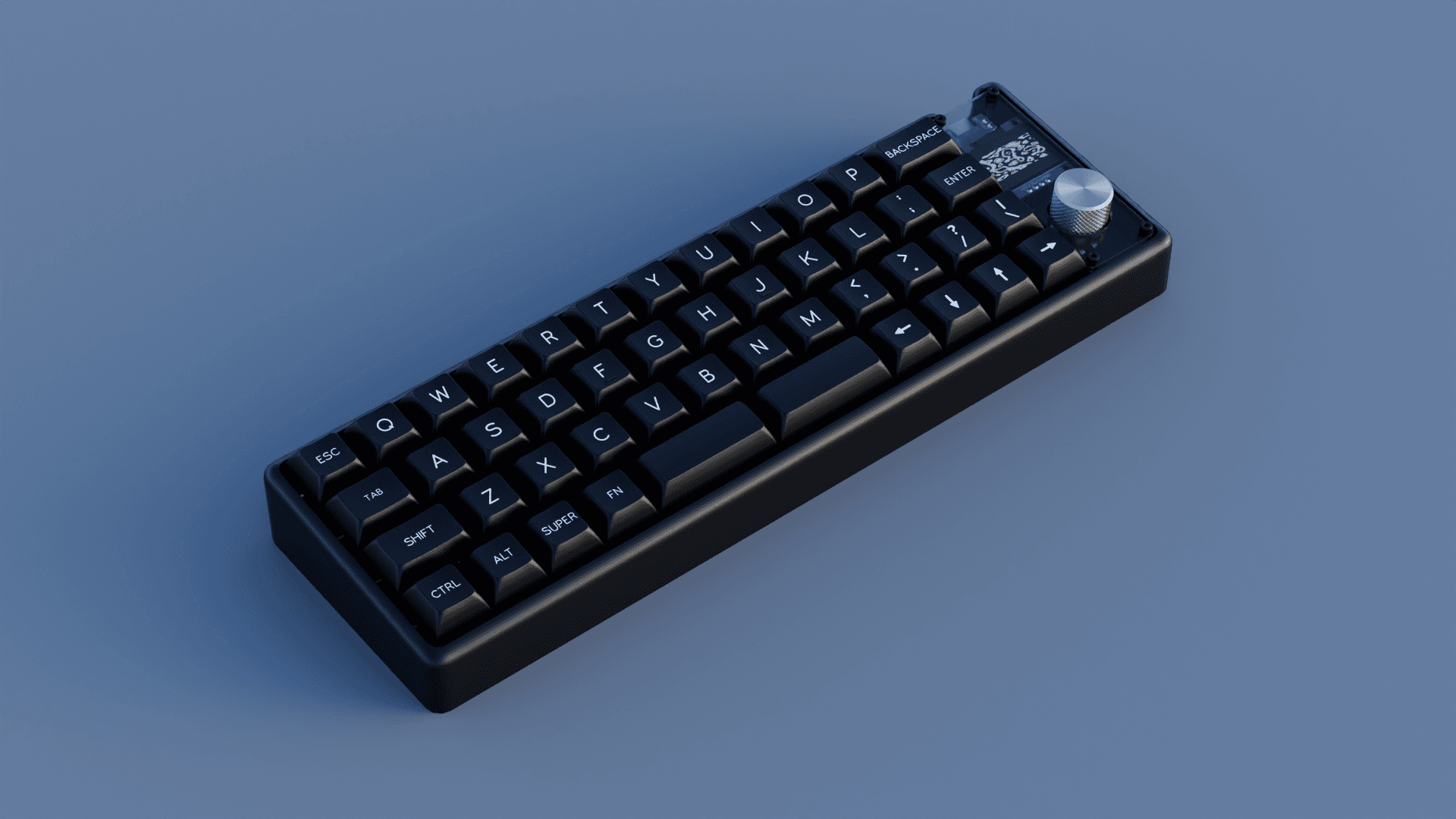 Mochi40: A Burger Mounted 40% with a Knob, OLED, and optional Bluetooth image 3