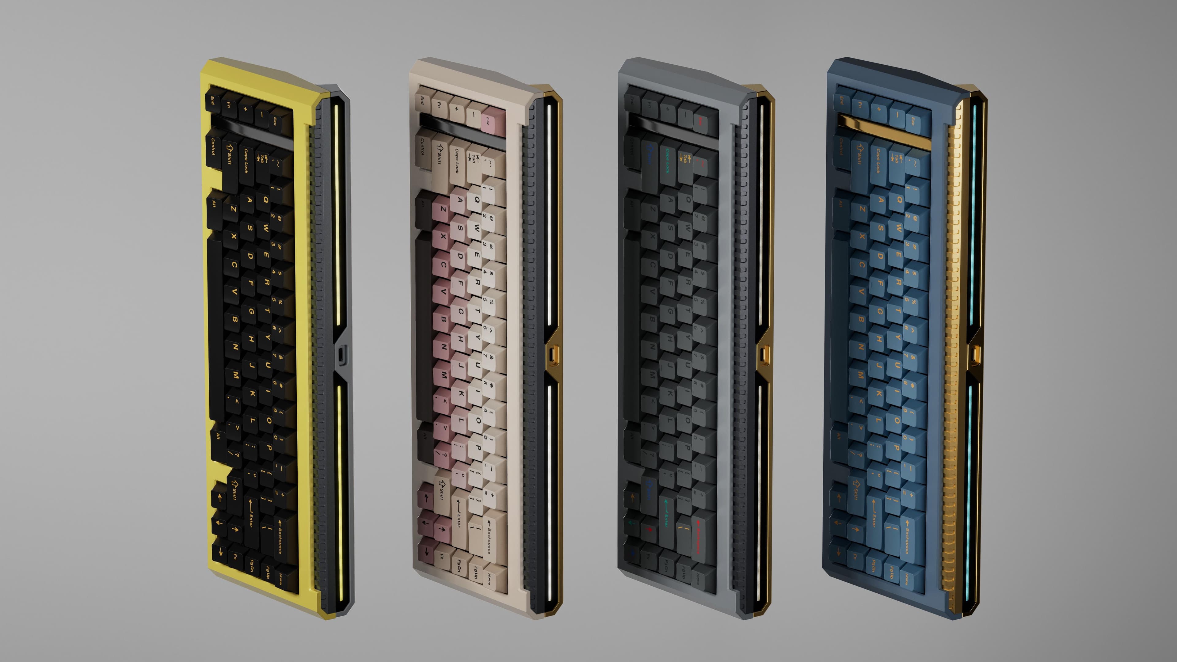 AeroBoard70 & Wrist Rest with new colors of Powder coat