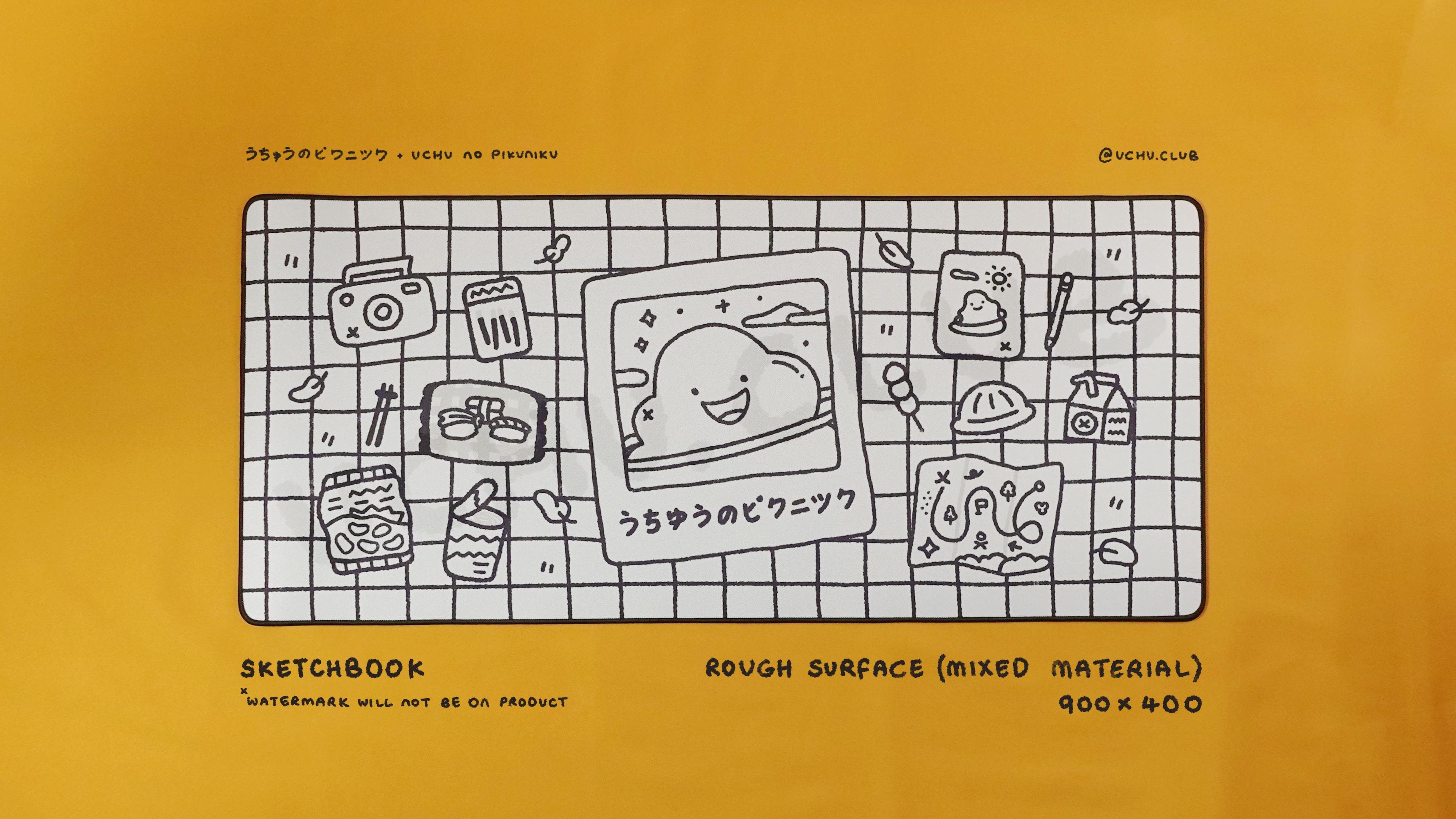 うちゅうのピクニック(uchu no pikuniku) Desk Mat - INSTOCK image 57