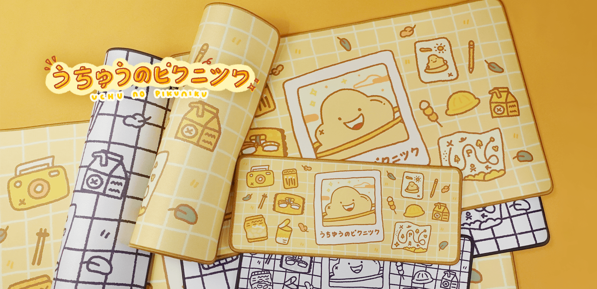 うちゅうのピクニック(uchu no pikuniku) Desk Mat - INSTOCK image 47