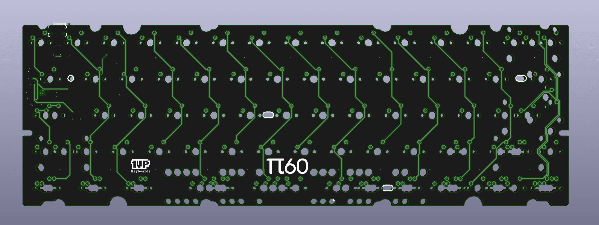 𝝅60 - a RP2040 powered 60% PCB image 10