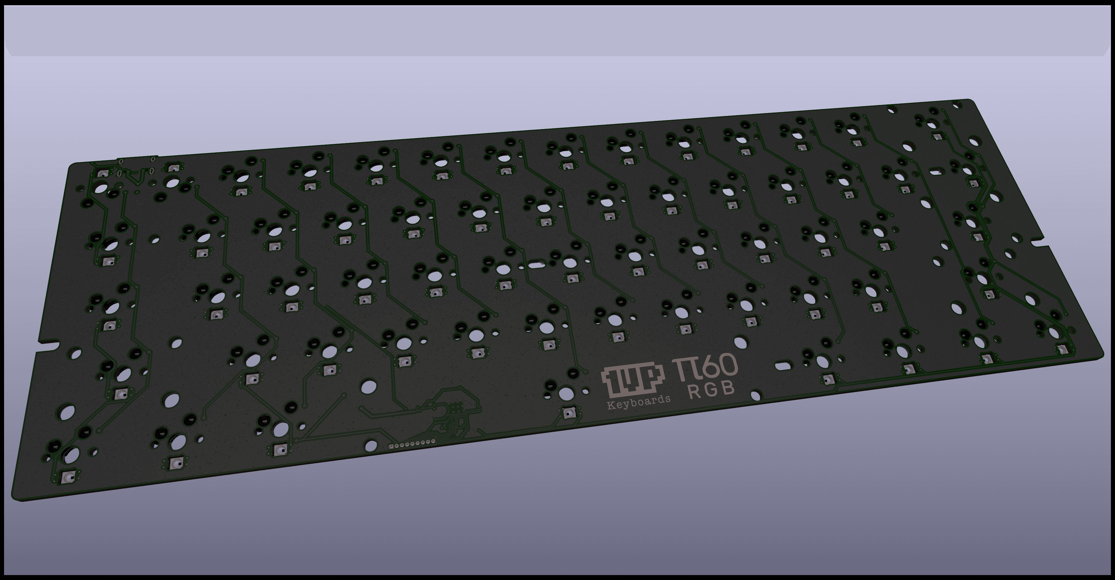 𝝅60 - a RP2040 powered 60% PCB image 5