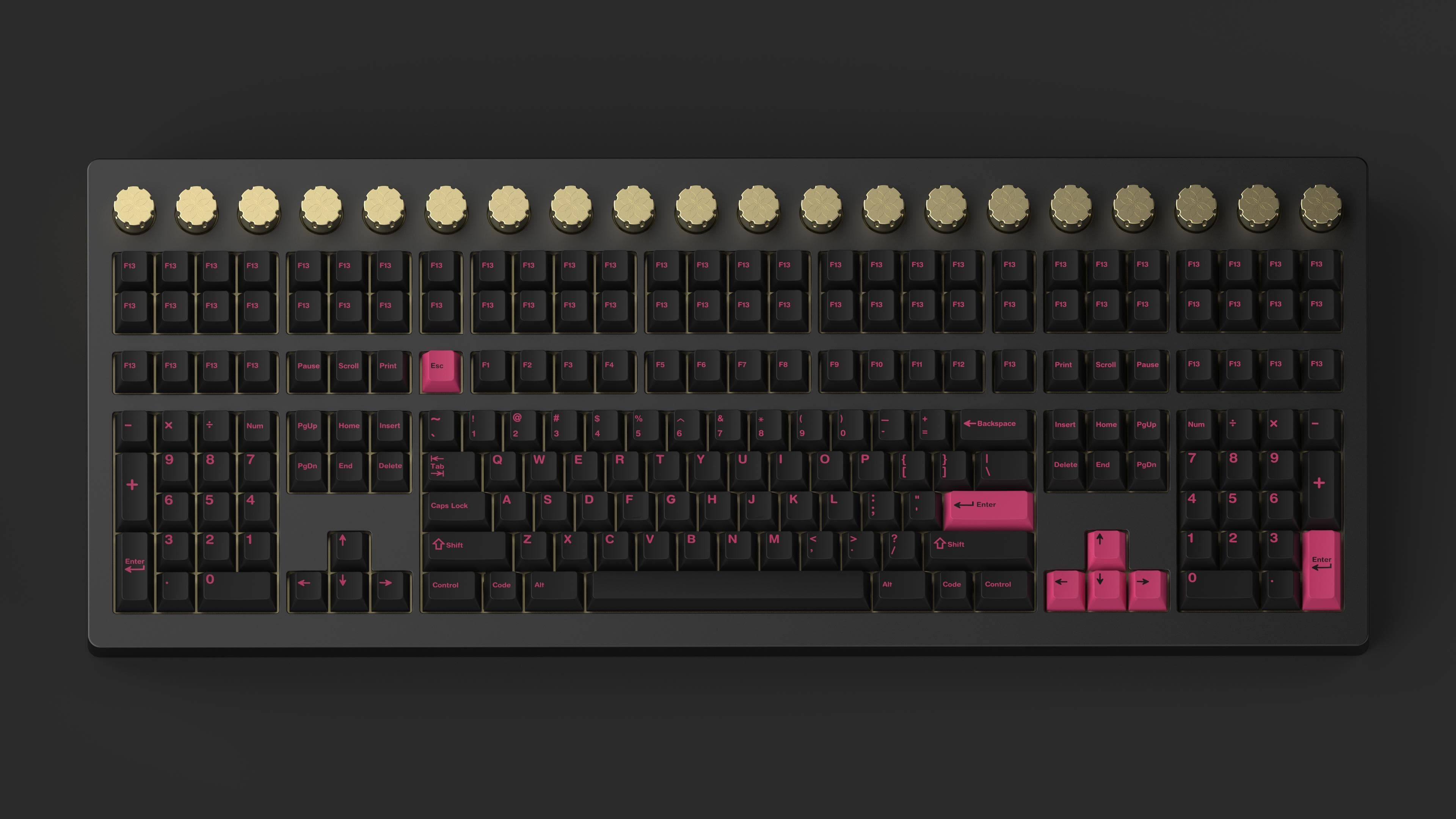 GMK Pink on Black image 10