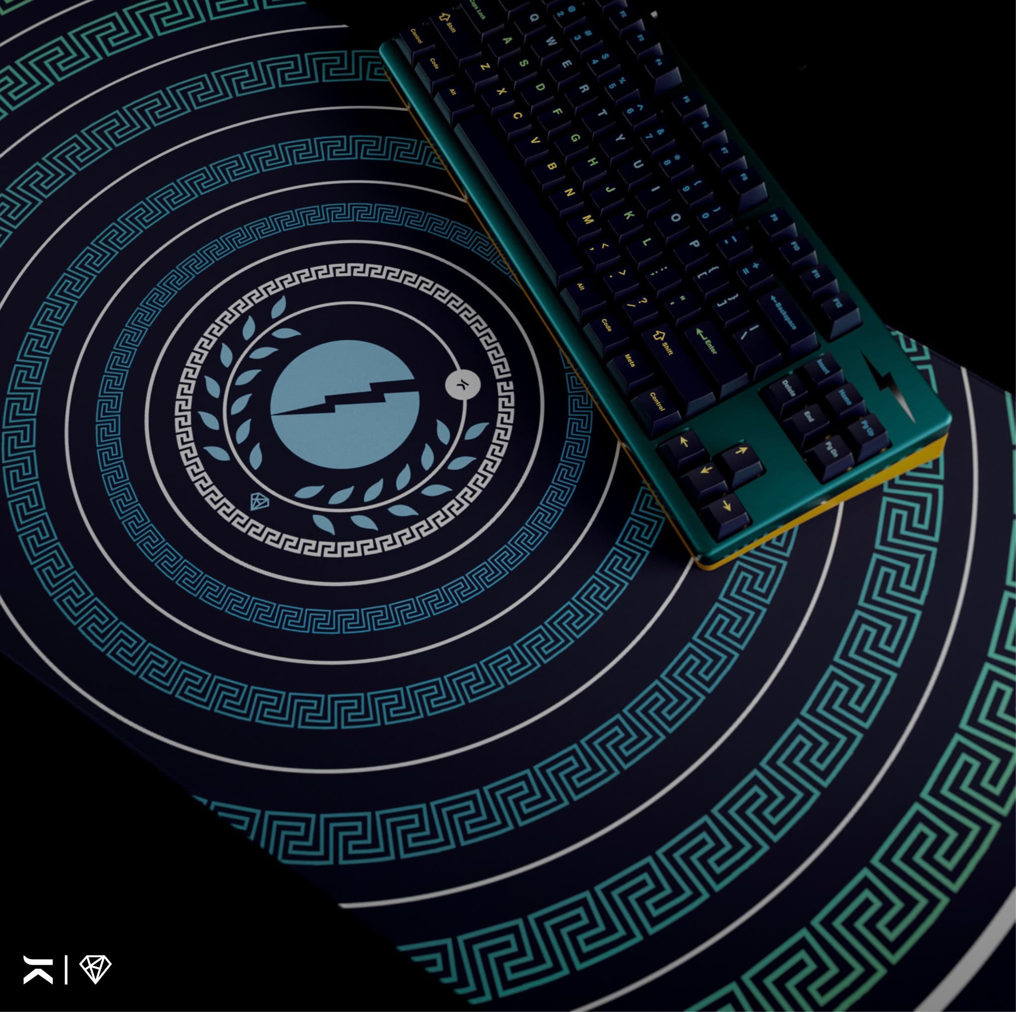 ZEUS Wireless TKL - New Badge and Deskmat Collab!