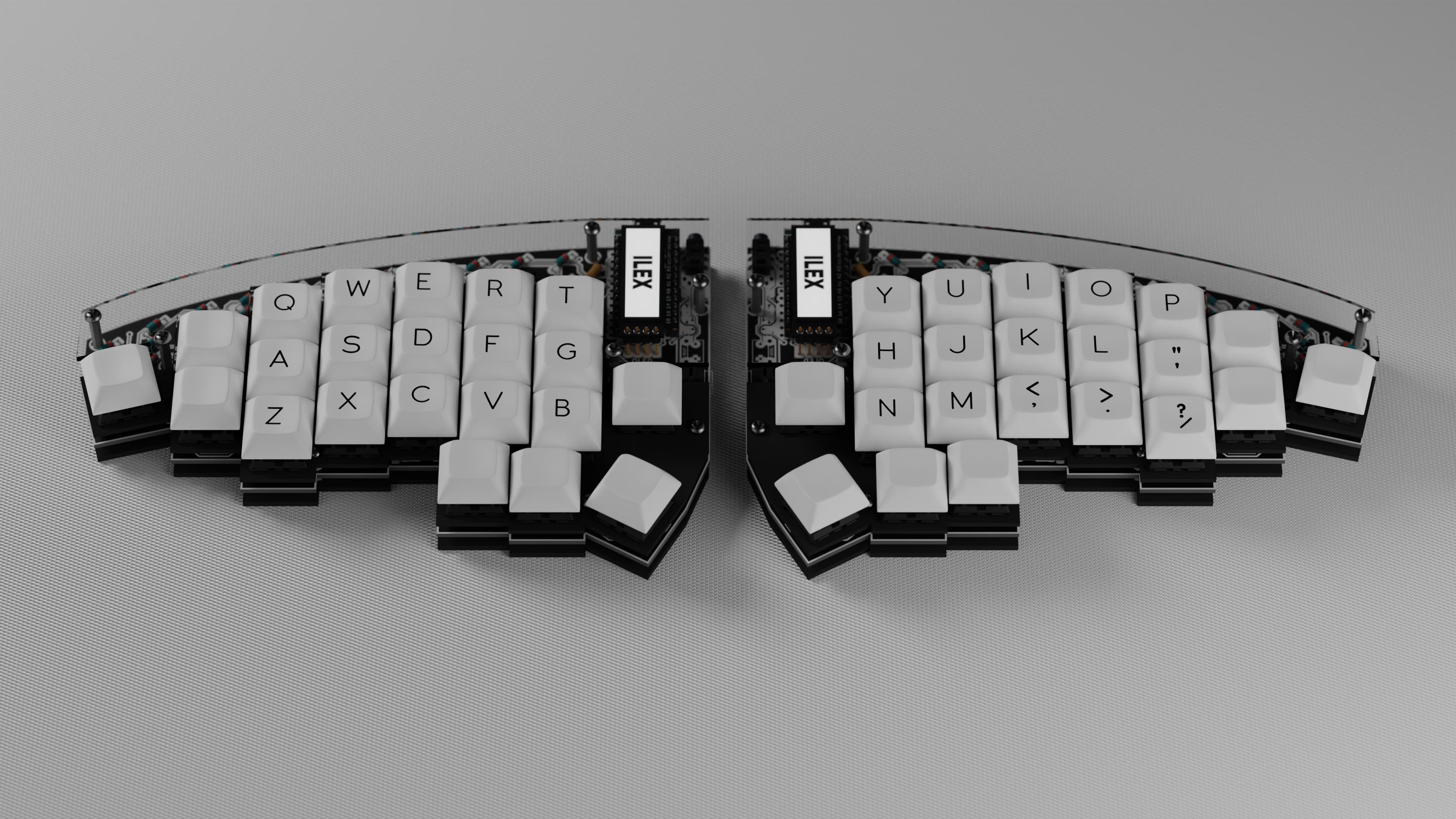Ilex - Split Ergo with exposed components image 2