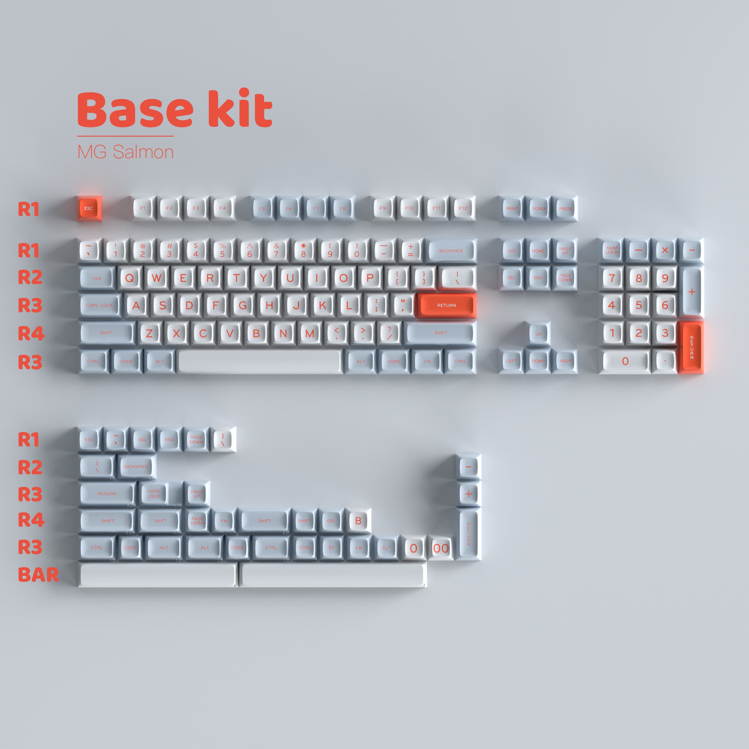 MG Salmon Keycaps (GB started from 6.20 to 7.5 ) image 3