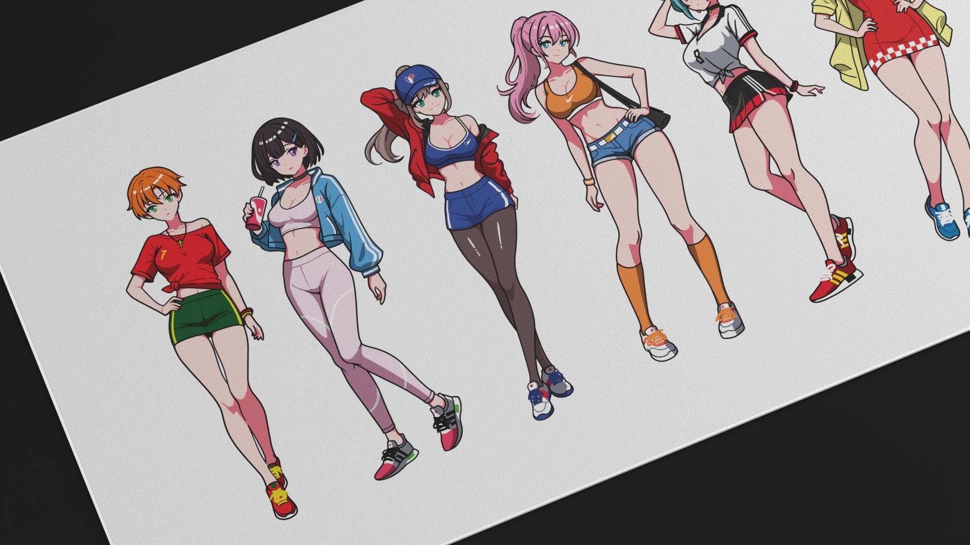 Euro fangirls Deskmat image 2