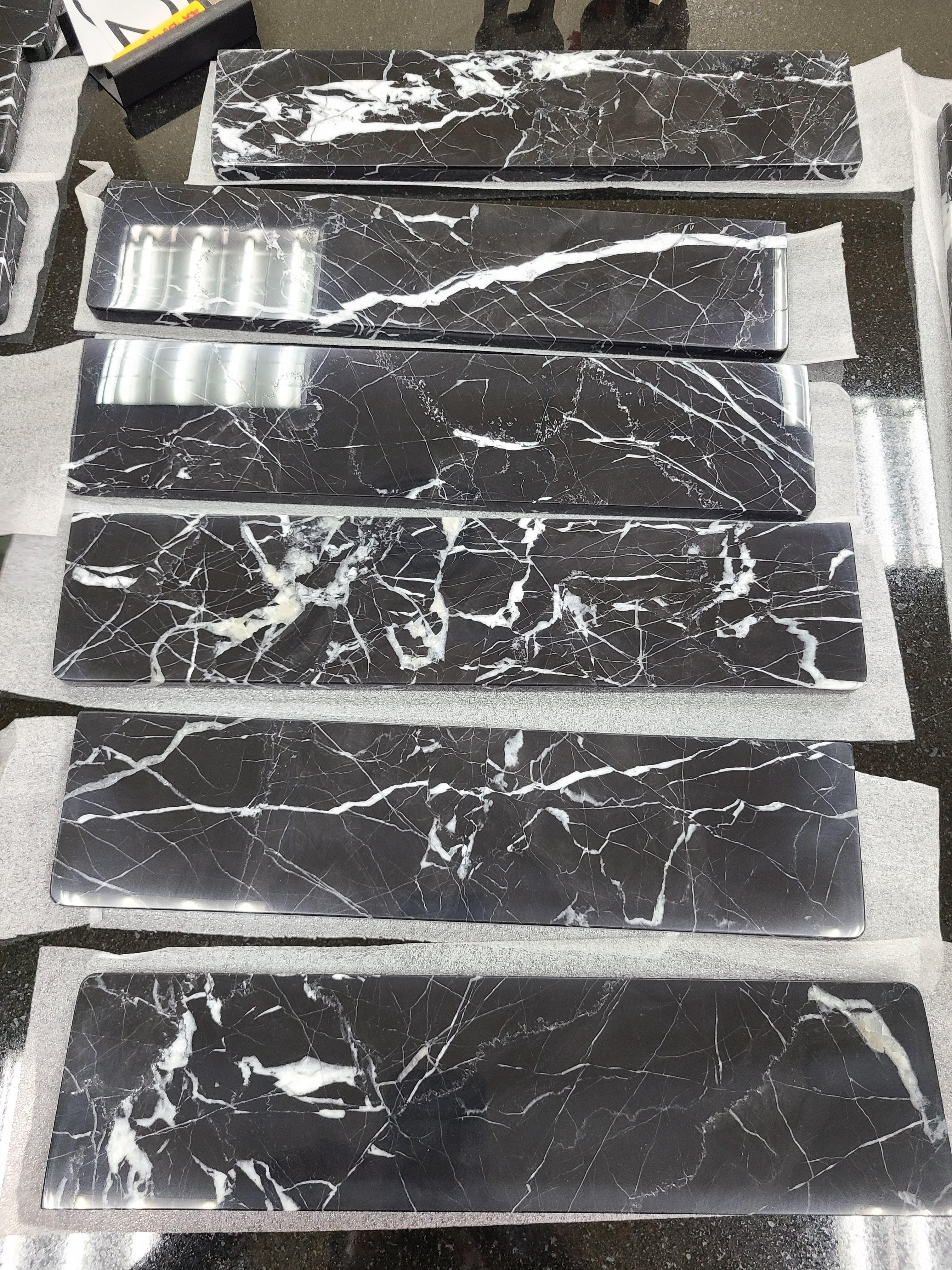 Black Nero Marble wrist rest image 3