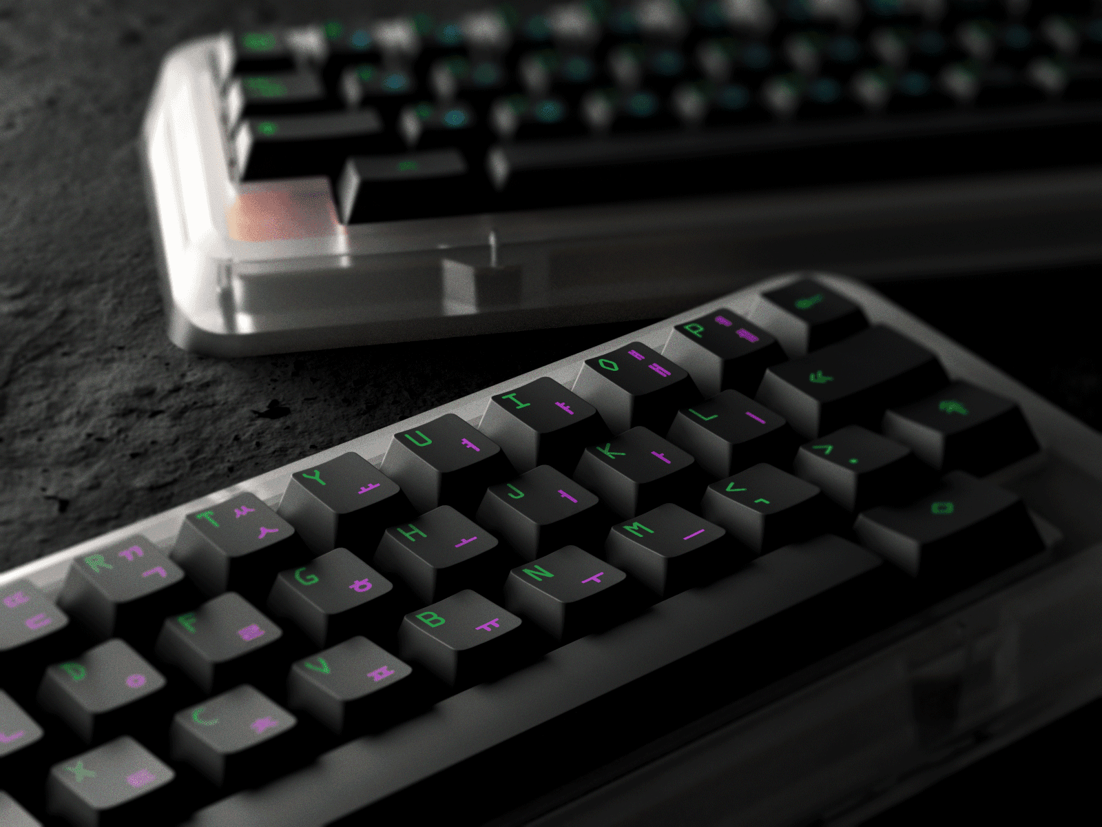 PBT Neuromantic (Glow in the Dark Cherry Keycaps) - Updated image 7