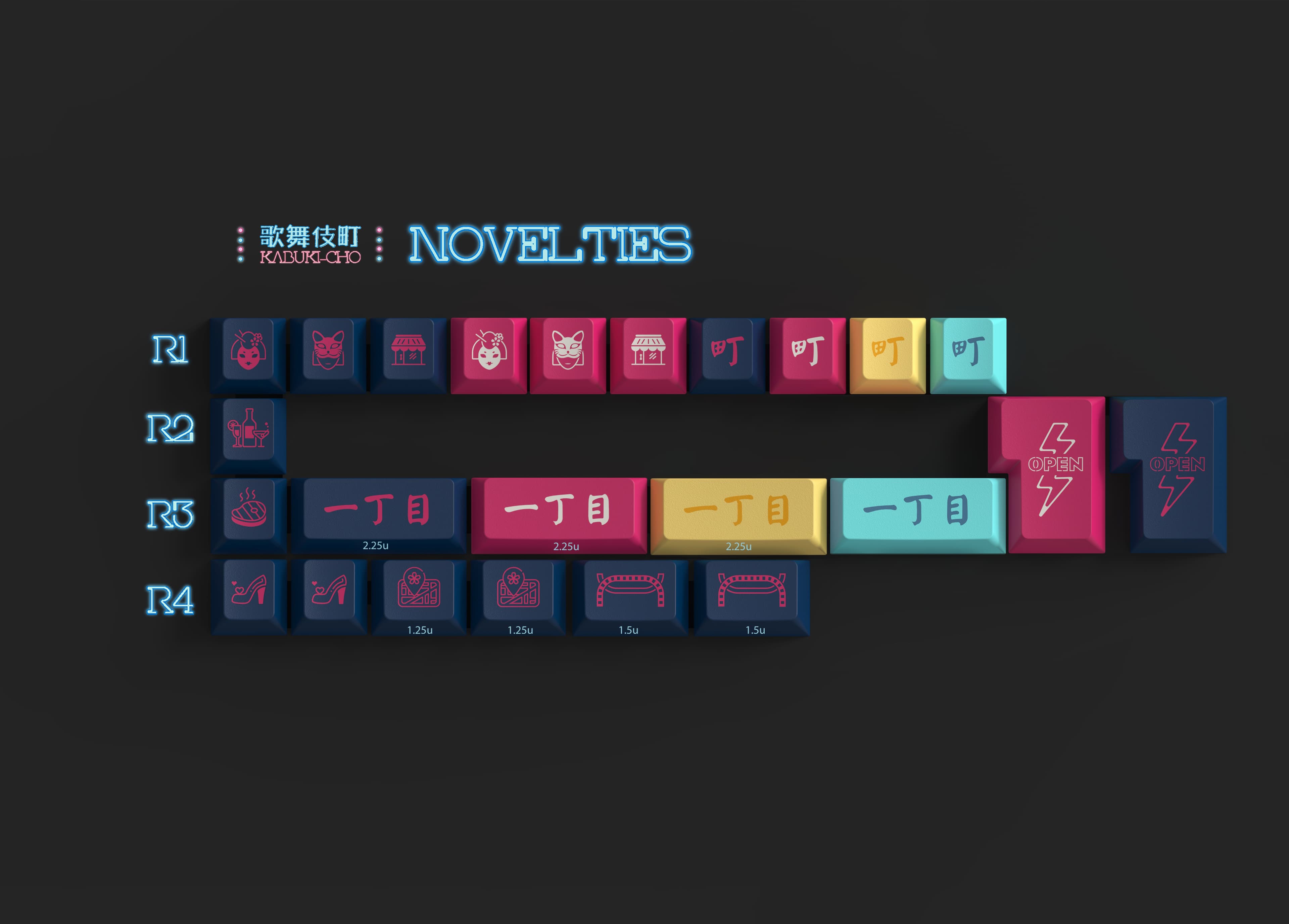 PBTFANS™KABUKI-CHO 歌舞伎町 keycaps image 10