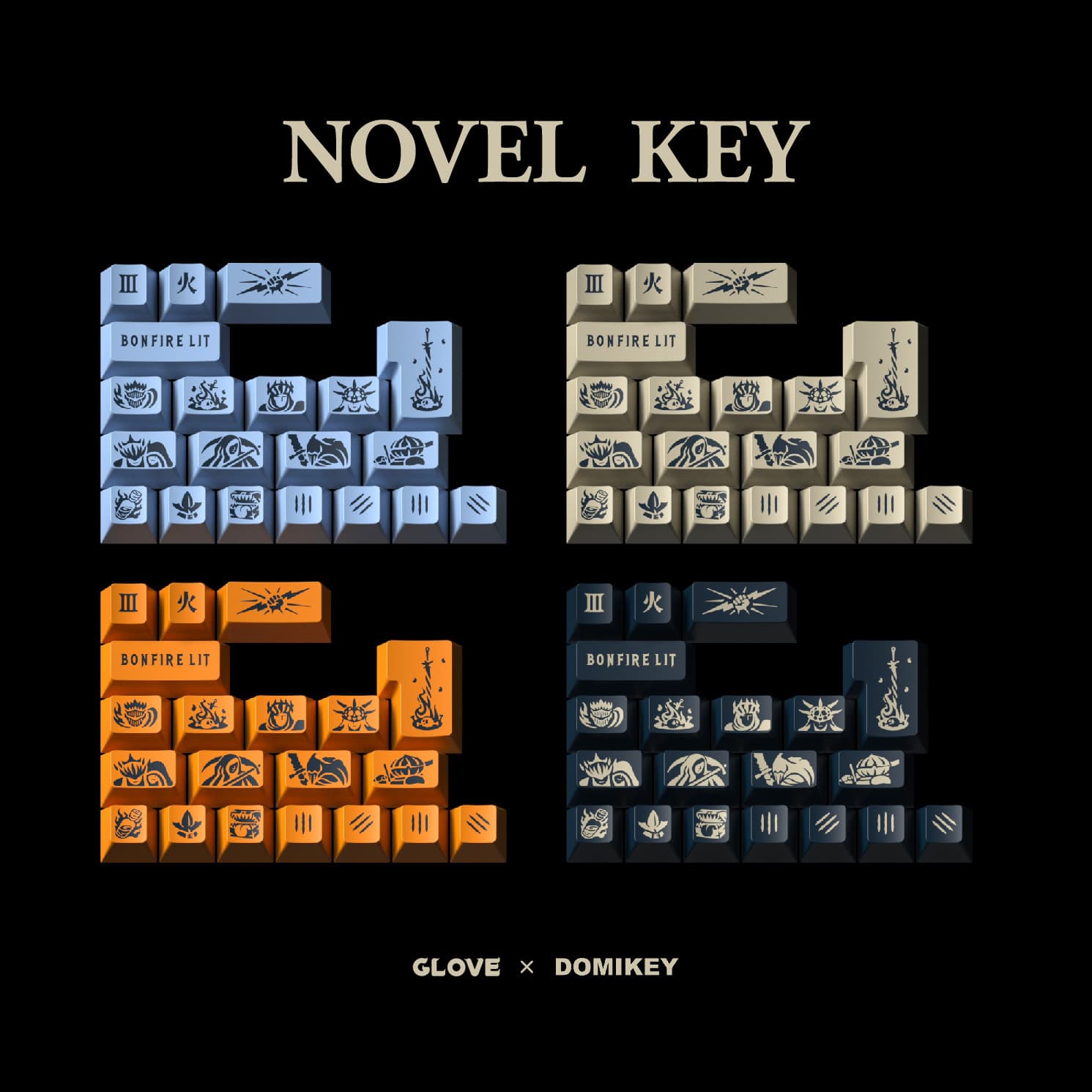 DOMIKEY X GLOVE LINK FIER KEYCAPS image 5