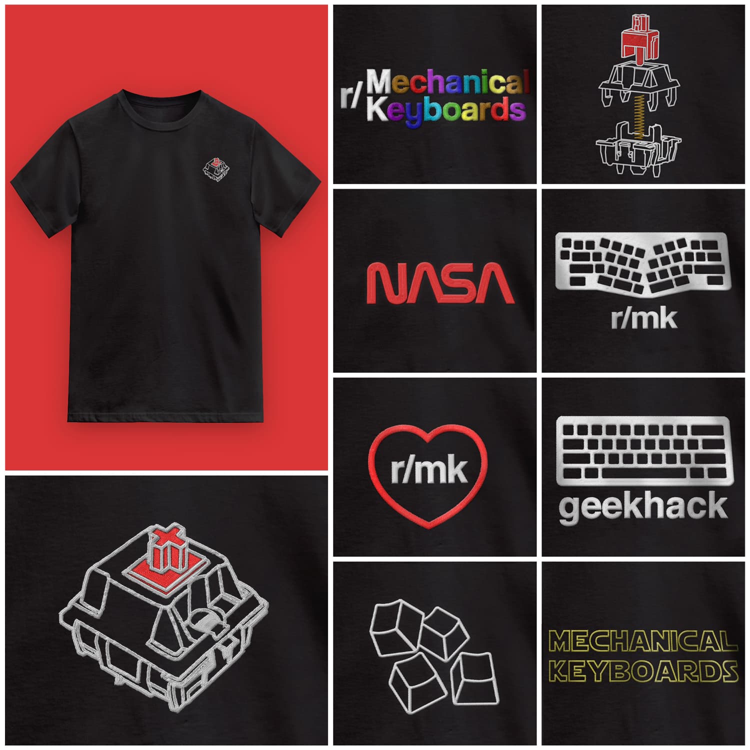 T-shirts for mechanical keyboards enthusiasts! (Mechfashion)