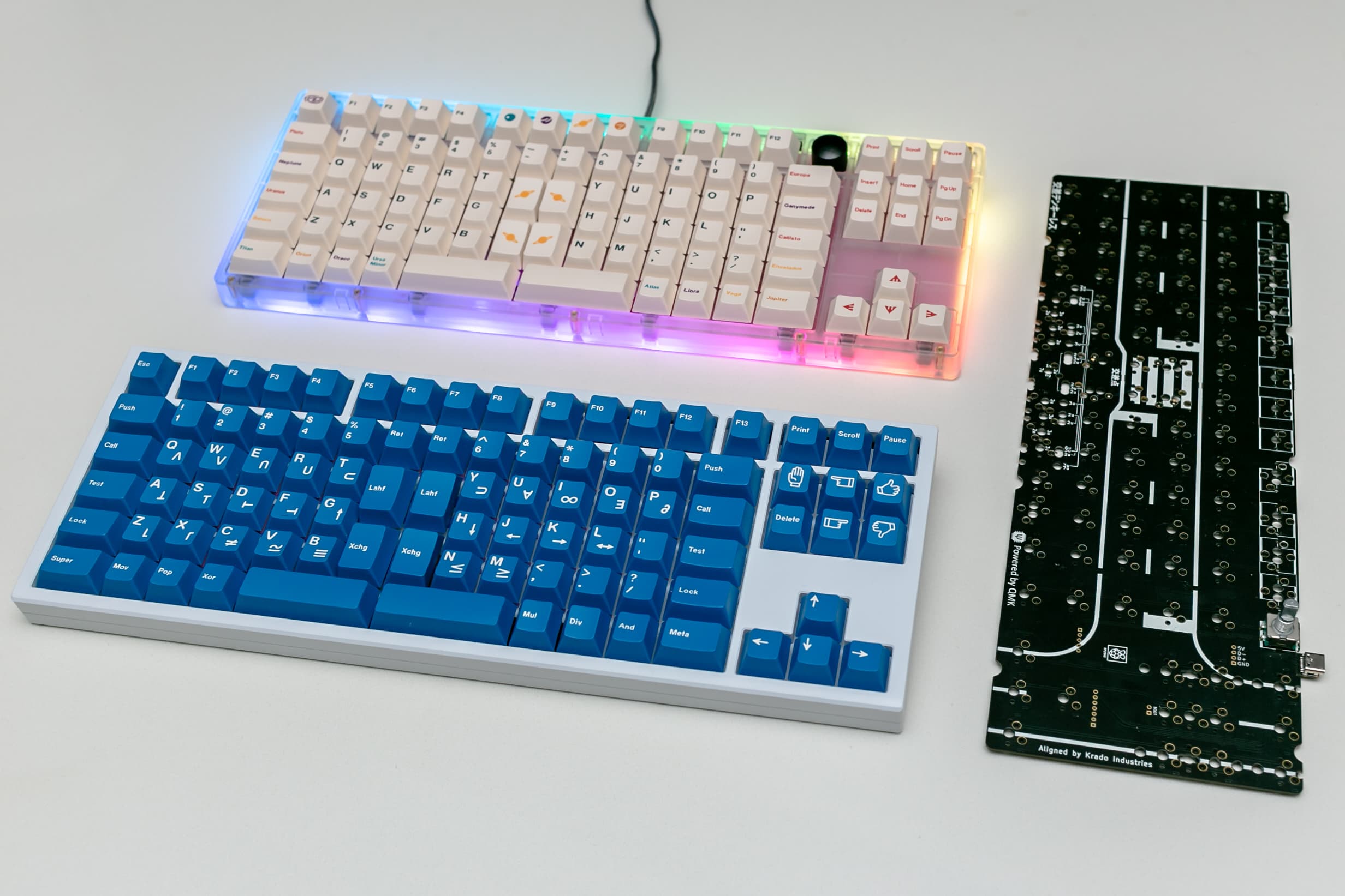 Kousa TKL - An ortho TKL (h88c form) pcb using ergodox keycaps image 3