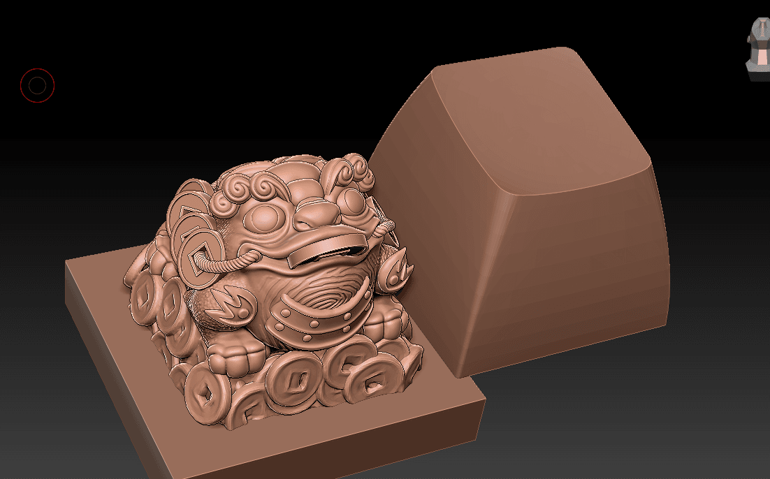 ICONLABS x ICONKEYCAPS Artisan Keycap | The Holy Toad that brings fortune image 4
