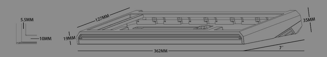 AeroBoard70 & Wrist Rest with new colors of Powder coat image 86