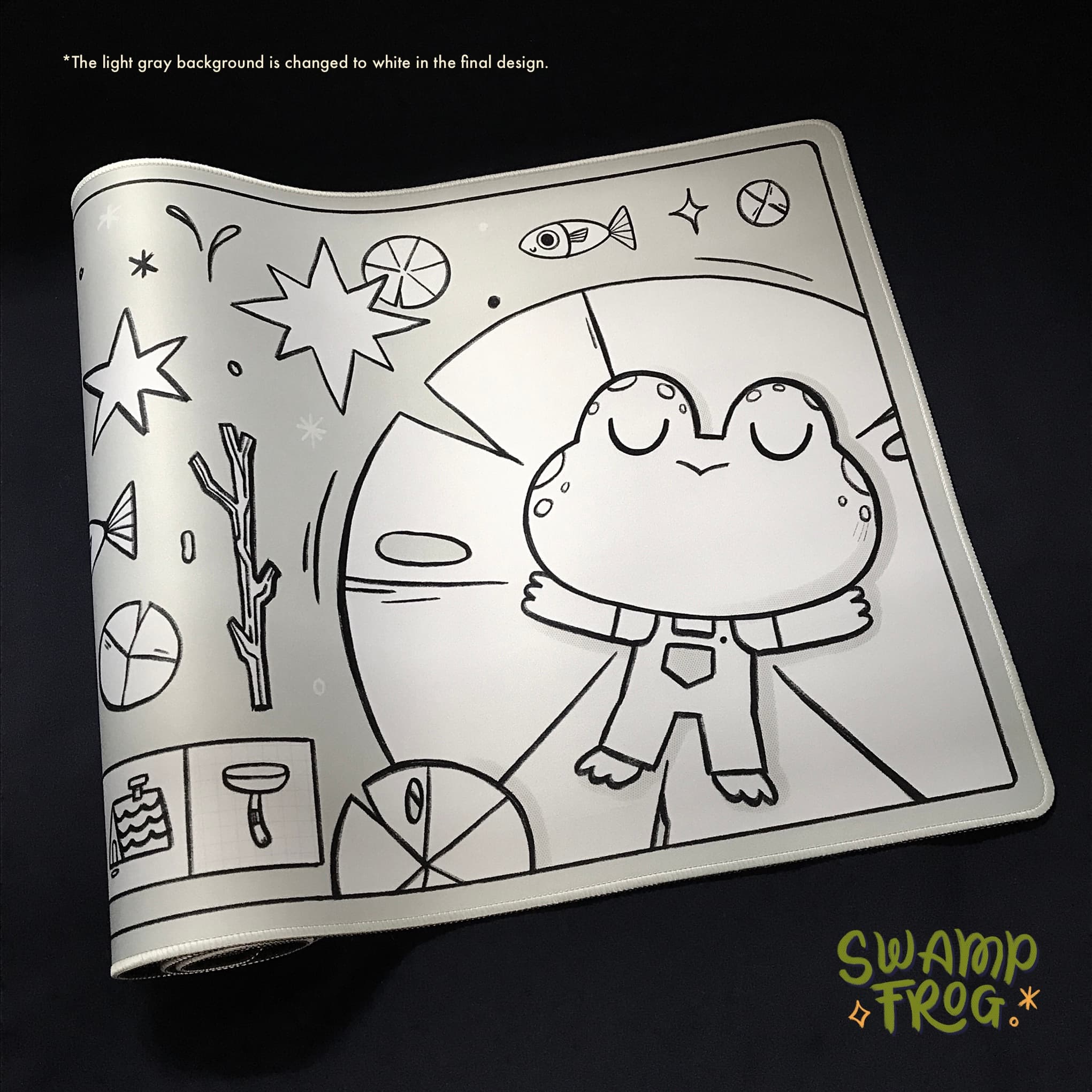 Swamp Frog Desk Mat [Added colorways(now 5!) and vendors list!] image 14