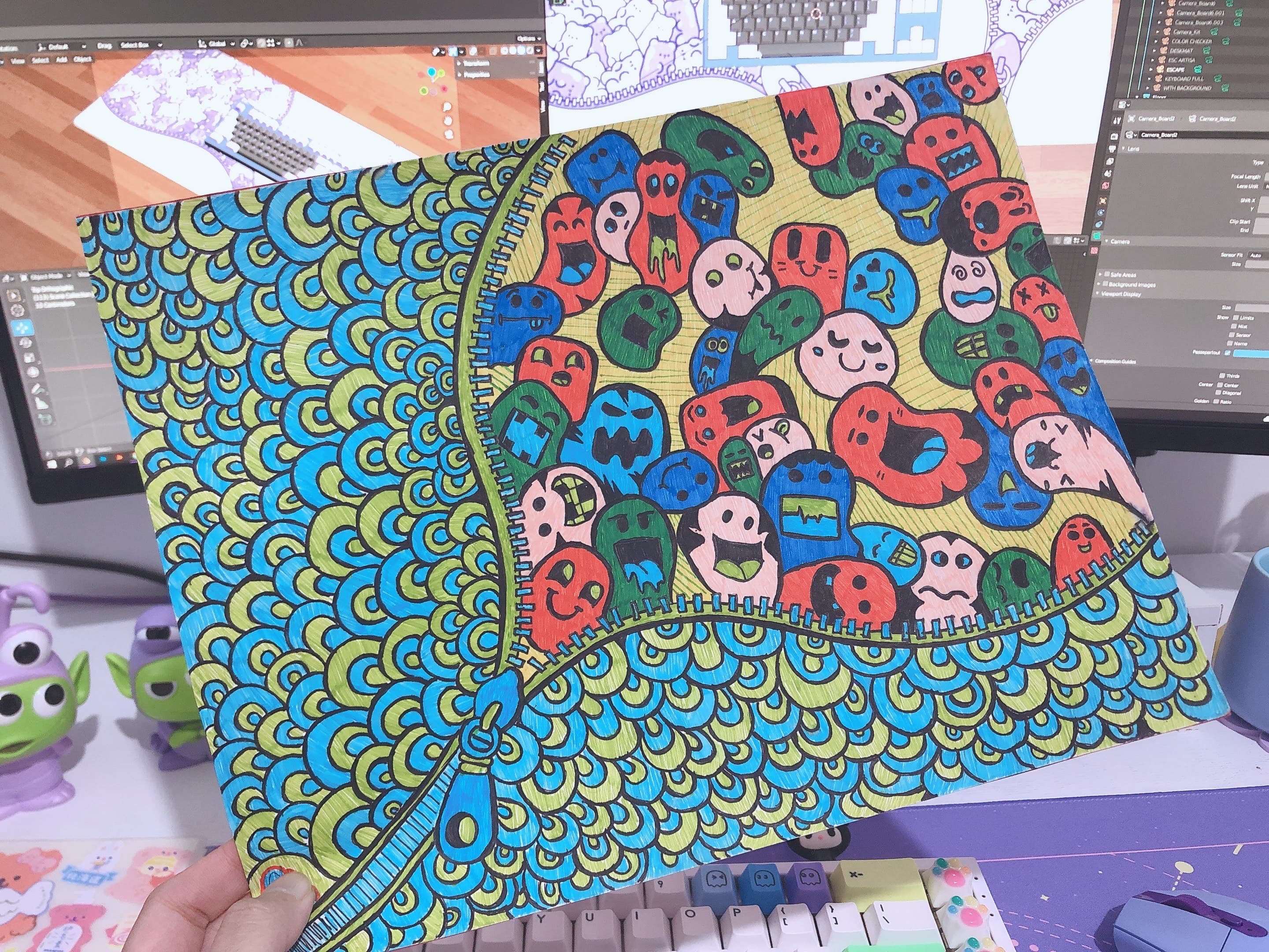 Kuma Gumi Doodle Deskmat (WITH PROTOTYPE) image 2