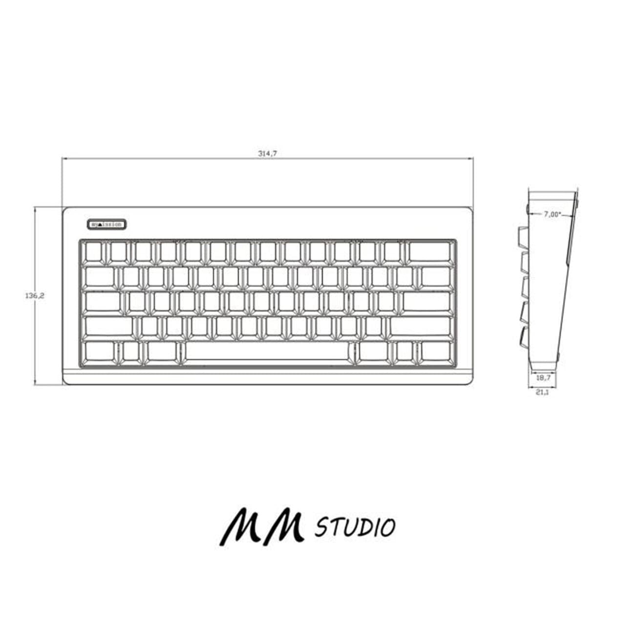 Class60 keyboard by MM studio-Leafspring, Plateless, Buzzer, EC PCB- GB LIVE image 3